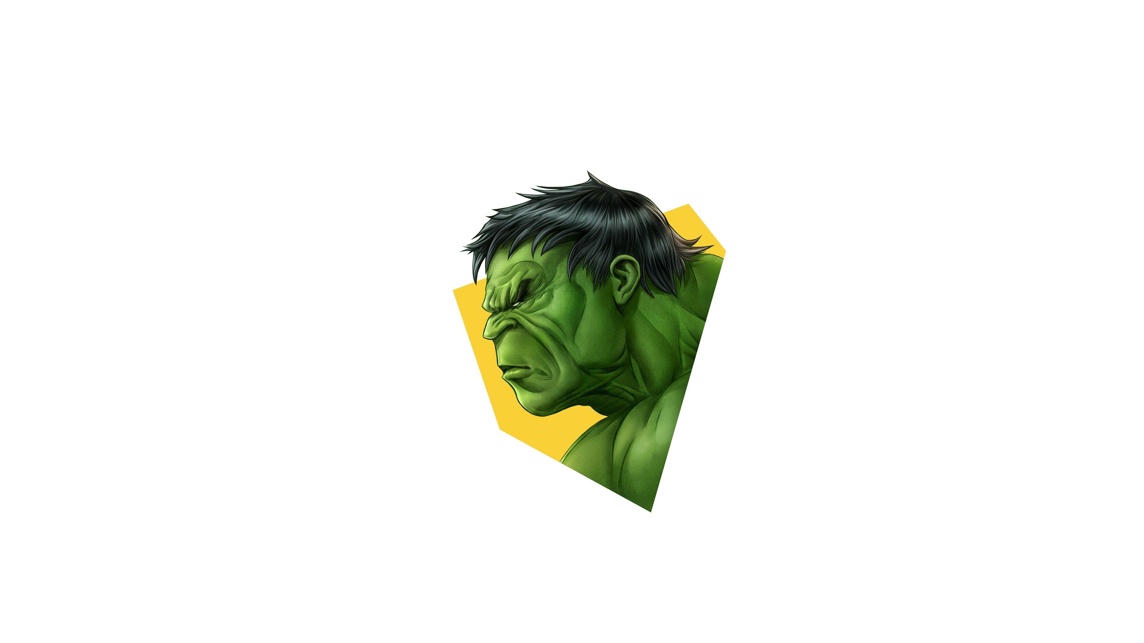 3840x2160 Downaload Hulk, artwork, simple and minimal wallpaper, 3840x 4K