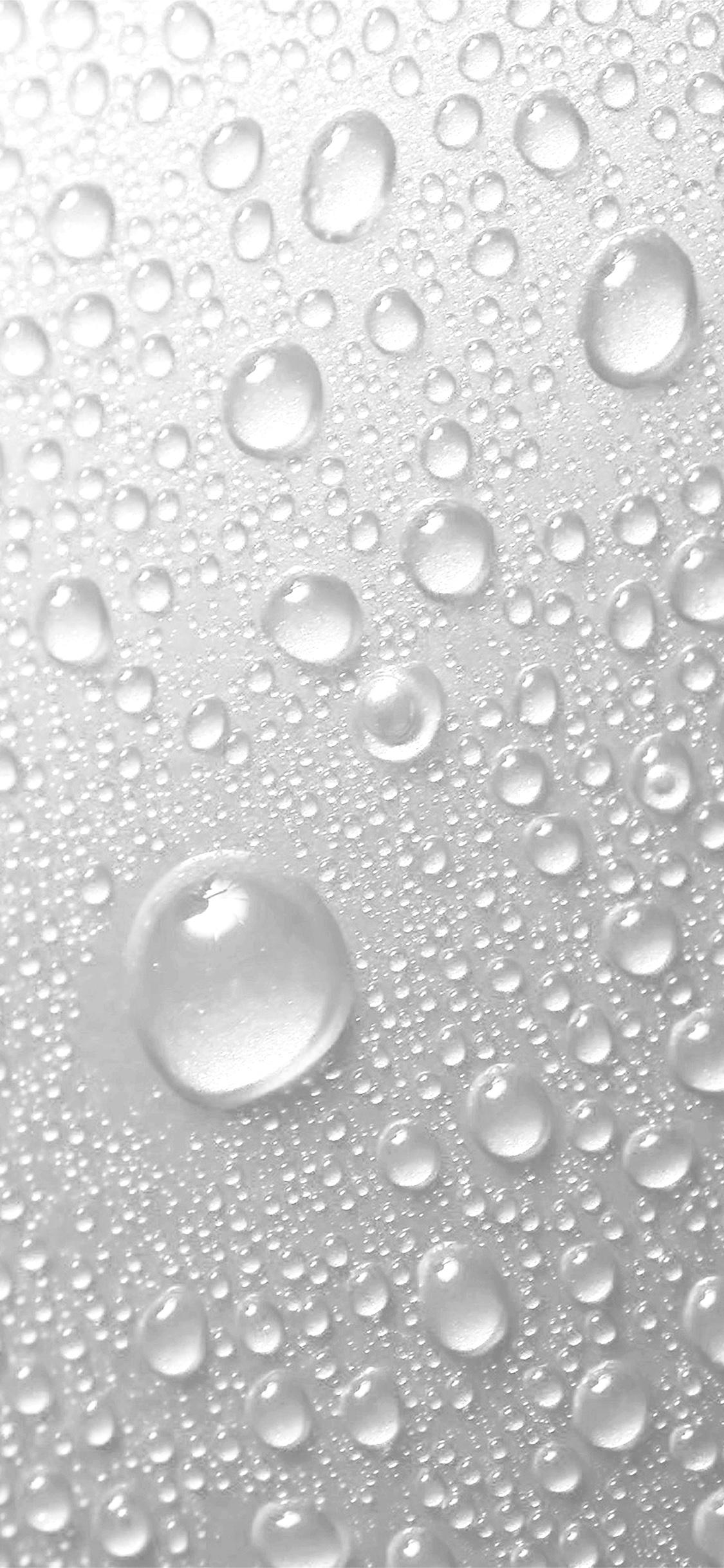 1125x2436 iPhone X wallpaper. rain drop bw white water sad pattern