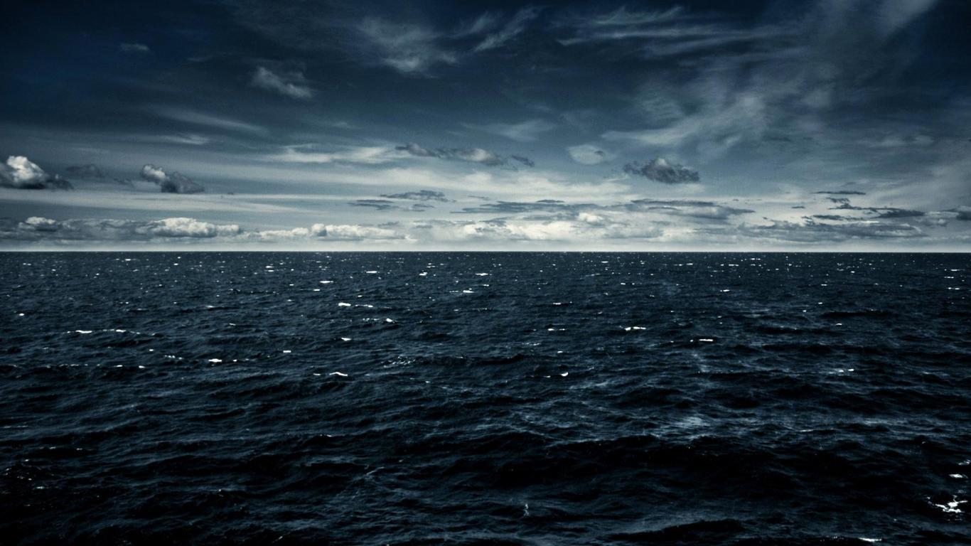 1366x768 Ocean Tumblr Dark Wallpaper Wallpaper Dark Water Wallpaper & Background Download