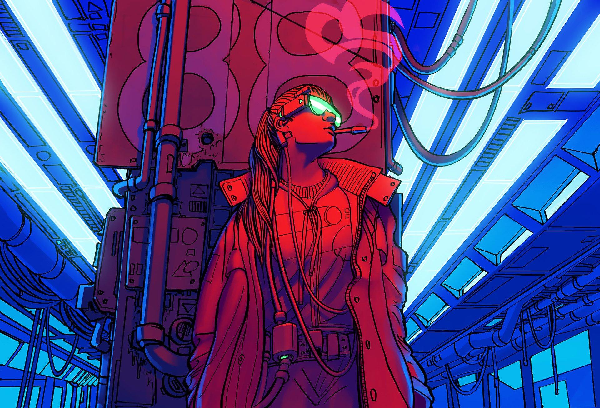 1920x1306 Sci Fi Cyberpunk HD Wallpaper
