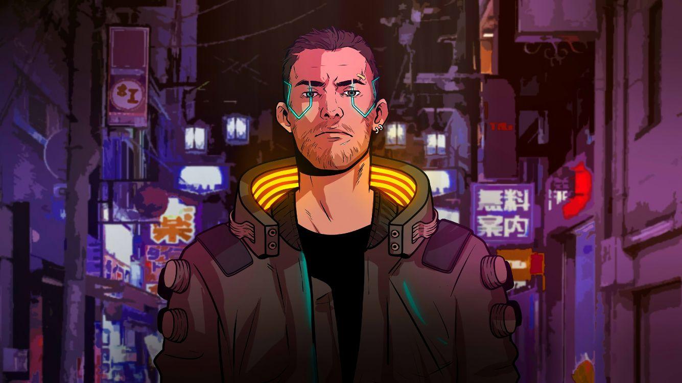 1335x750 Wallpaper Cyberpunk Art, Adventure Game, Illustration, pc Game, Background Free Image