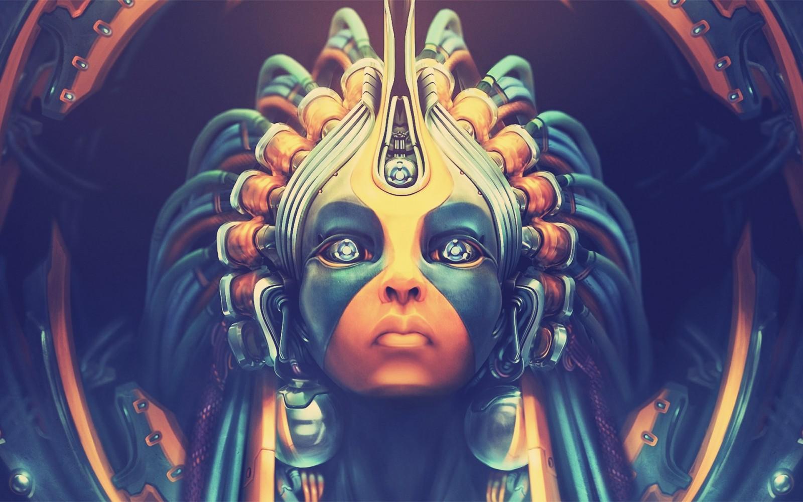 1600x1000 illustration, fantasy art, cyberpunk, artwork, mythology, ART, color, screenshot, computer wallpaper, special effects, psychedelic art High quality walls