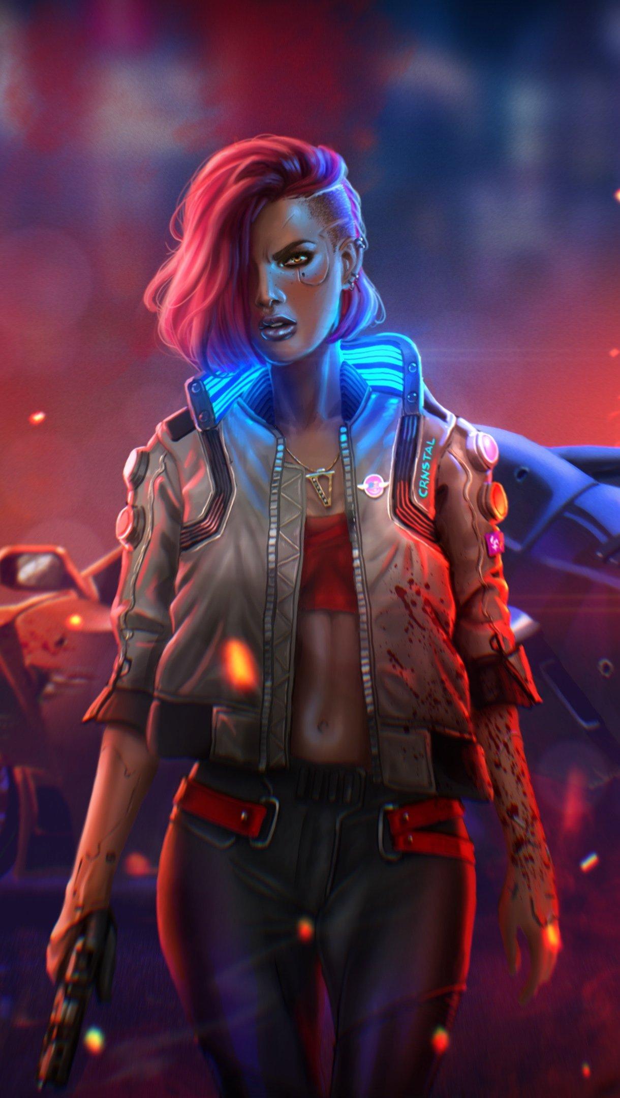 1220x2160 Cyberpunk 2077 New Illustration Wallpaper 4k Ultra HD