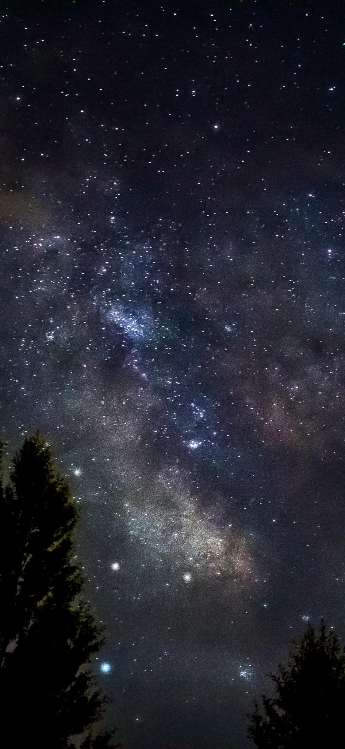 1125x2436 iPhone X wallpaper. sky galaxy star night nature