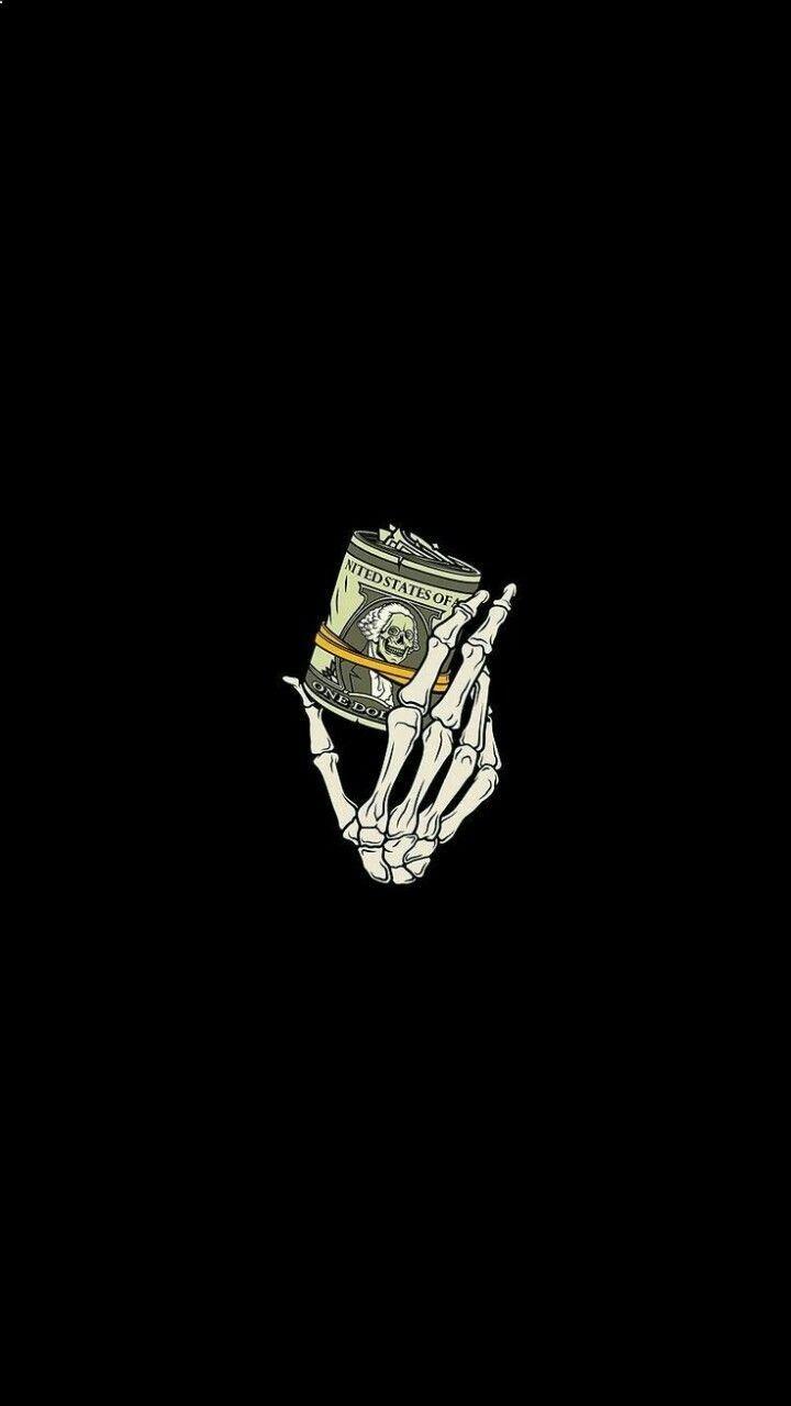 720x1280 Black Money Wallpaper