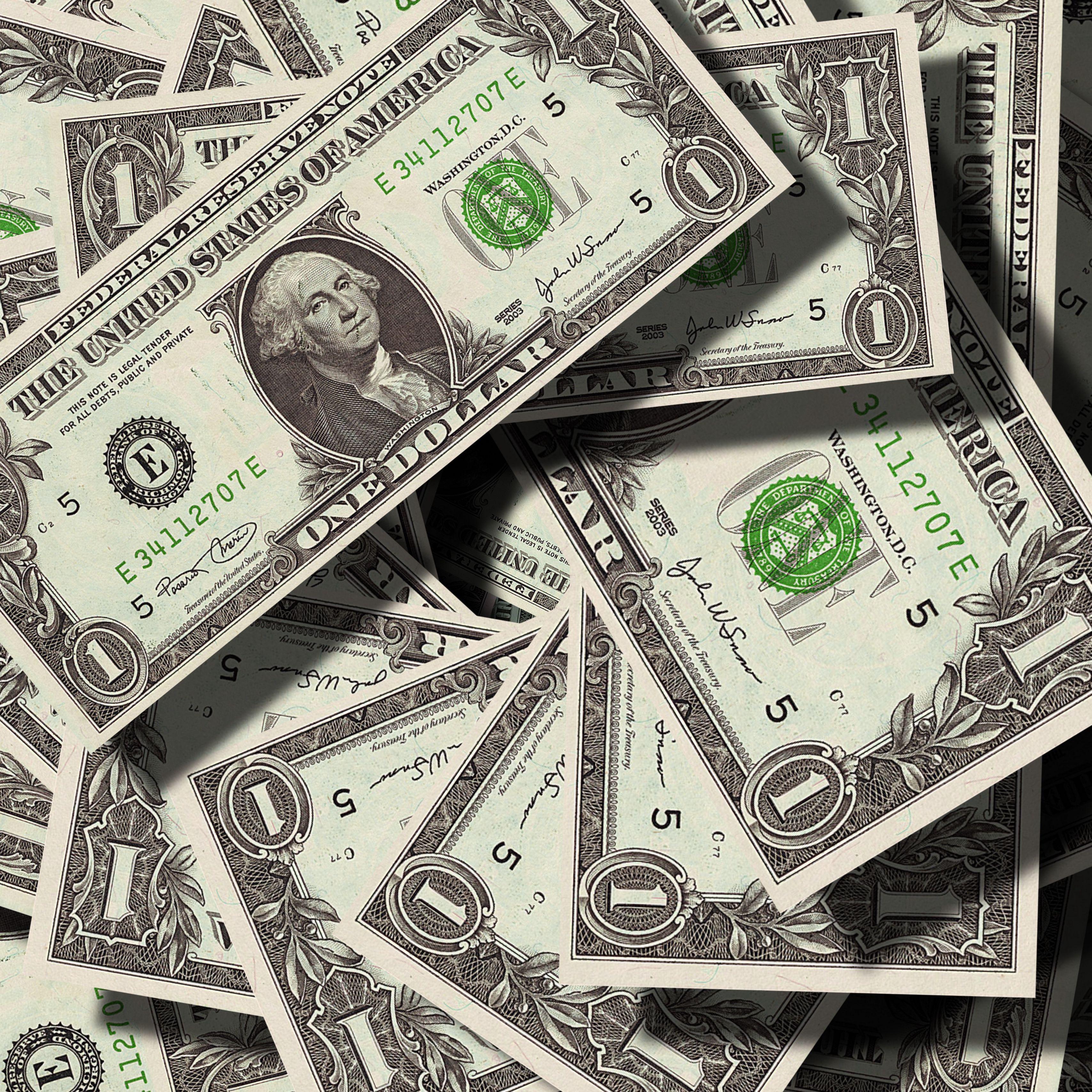 3415x3415 Download wallpaper 3415x3415 dollar, currency, money ipad pro 12.9 retina for parallax HD background