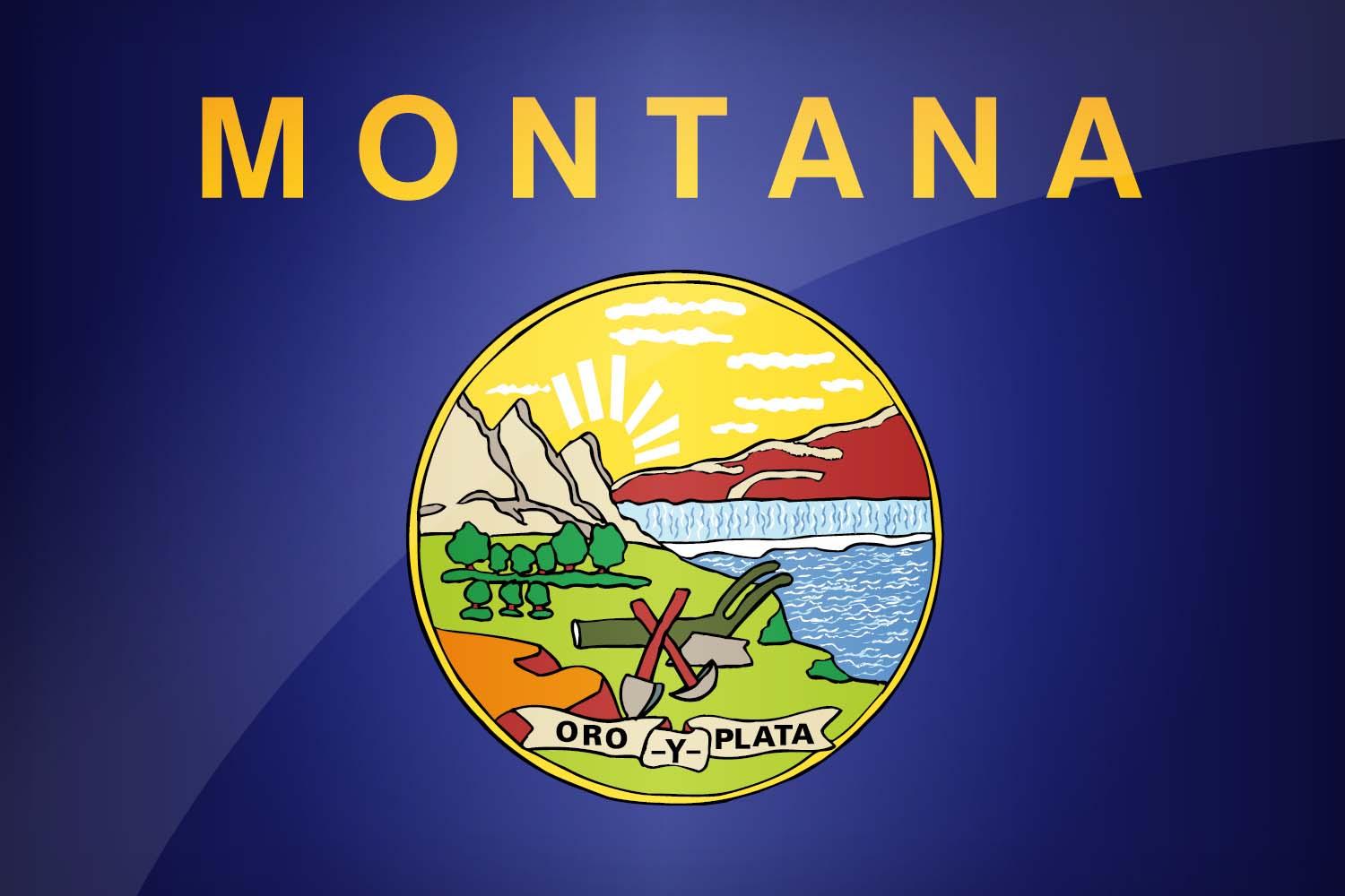 1500x1000 Flag of Montana the official Montana's flag