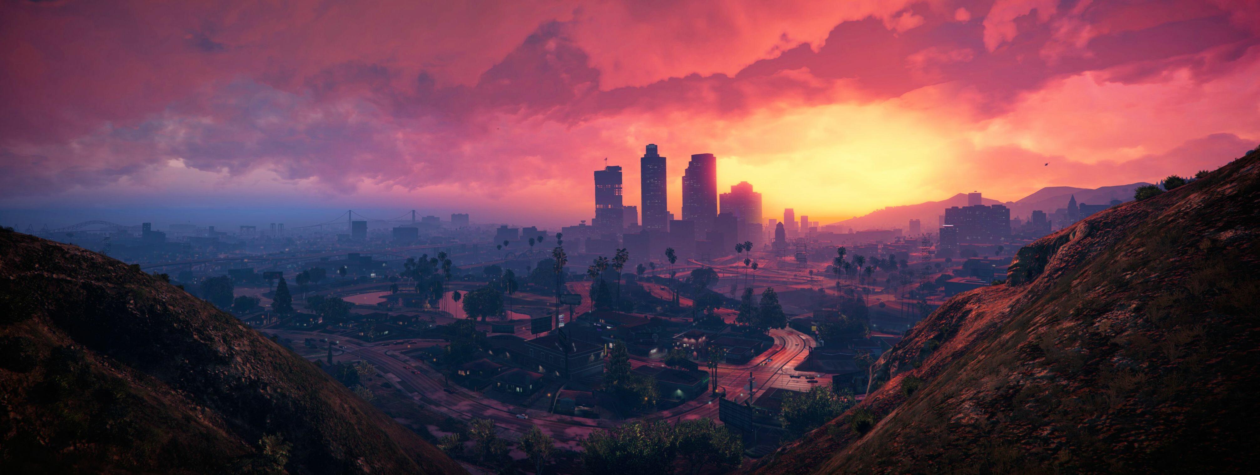 4025x1517 4K GTA 5 Wallpaper: HD, 4K, 5K for PC and Mobile. Download free image for iPhone, Android
