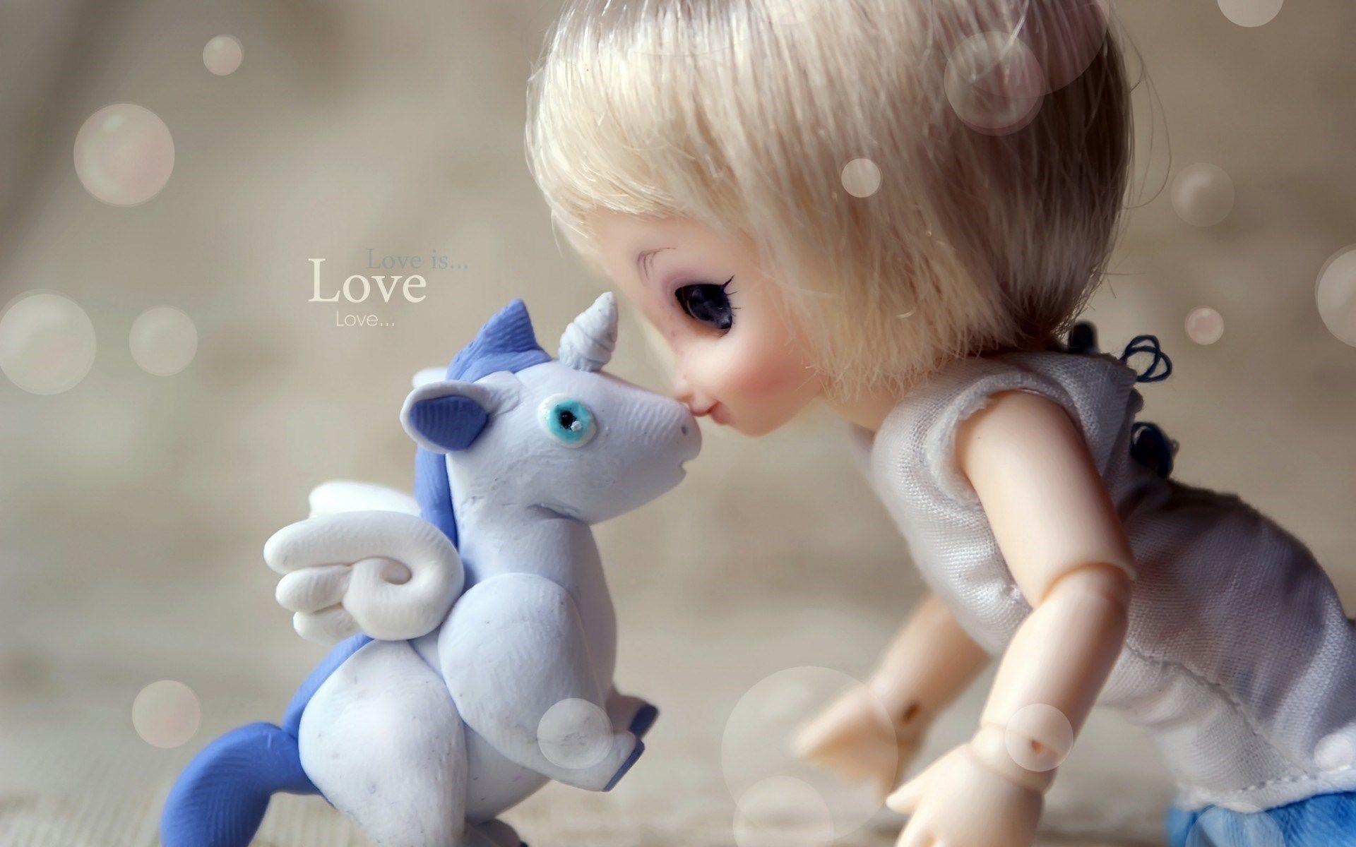 1920x1200 Baby Doll Kiss Unicorn Wallpaper, High Definition, High Quality, Widescreen