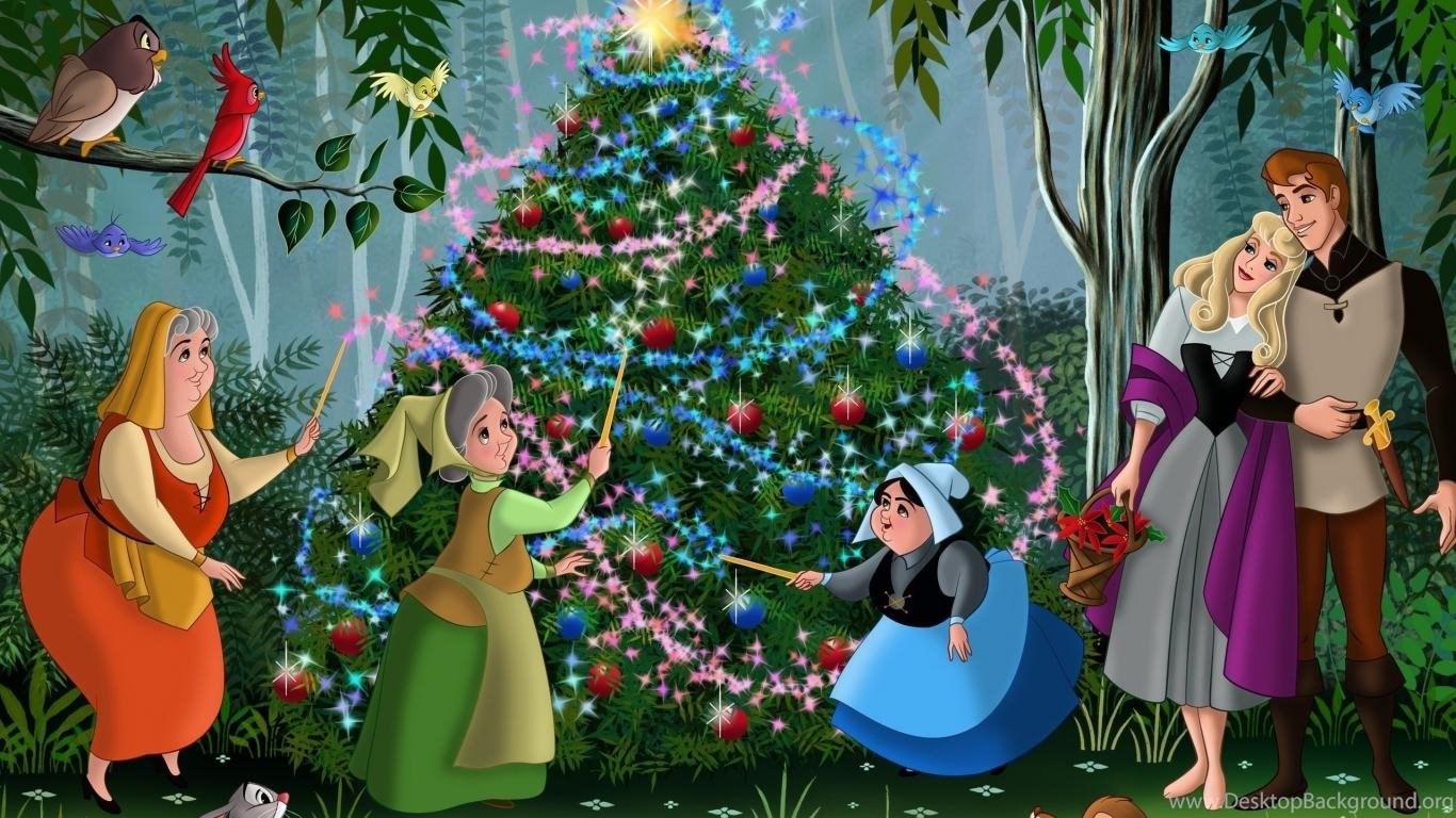 1366x768 Wallpaper Sleeping Beauty Walt Disney Christmas Movie Animated. Desktop Background