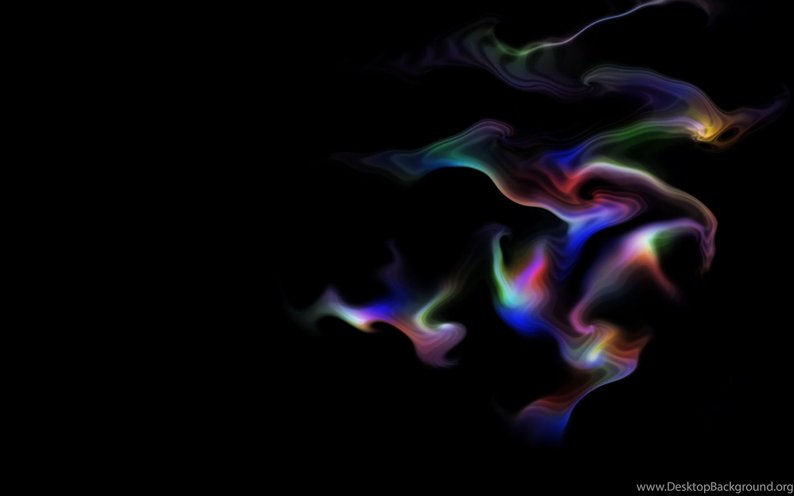 2560x1600 Cool, Neon, Smoke, Colorful, Black Background HD Wallpaper Desktop Background