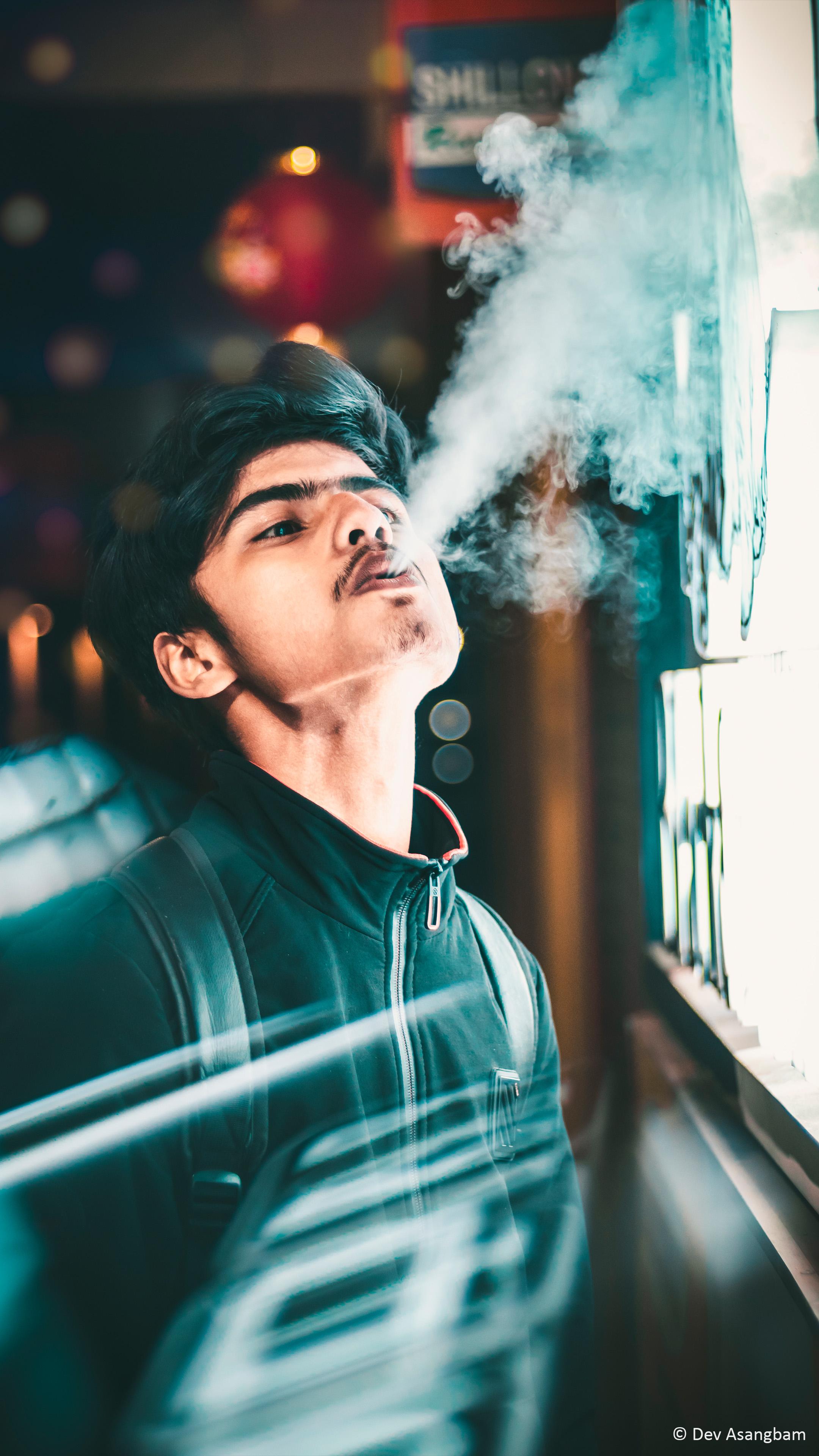 2160x3840 Chainsmoker Neon Reflection Photography 4K Ultra HD Mobile Wallpaper