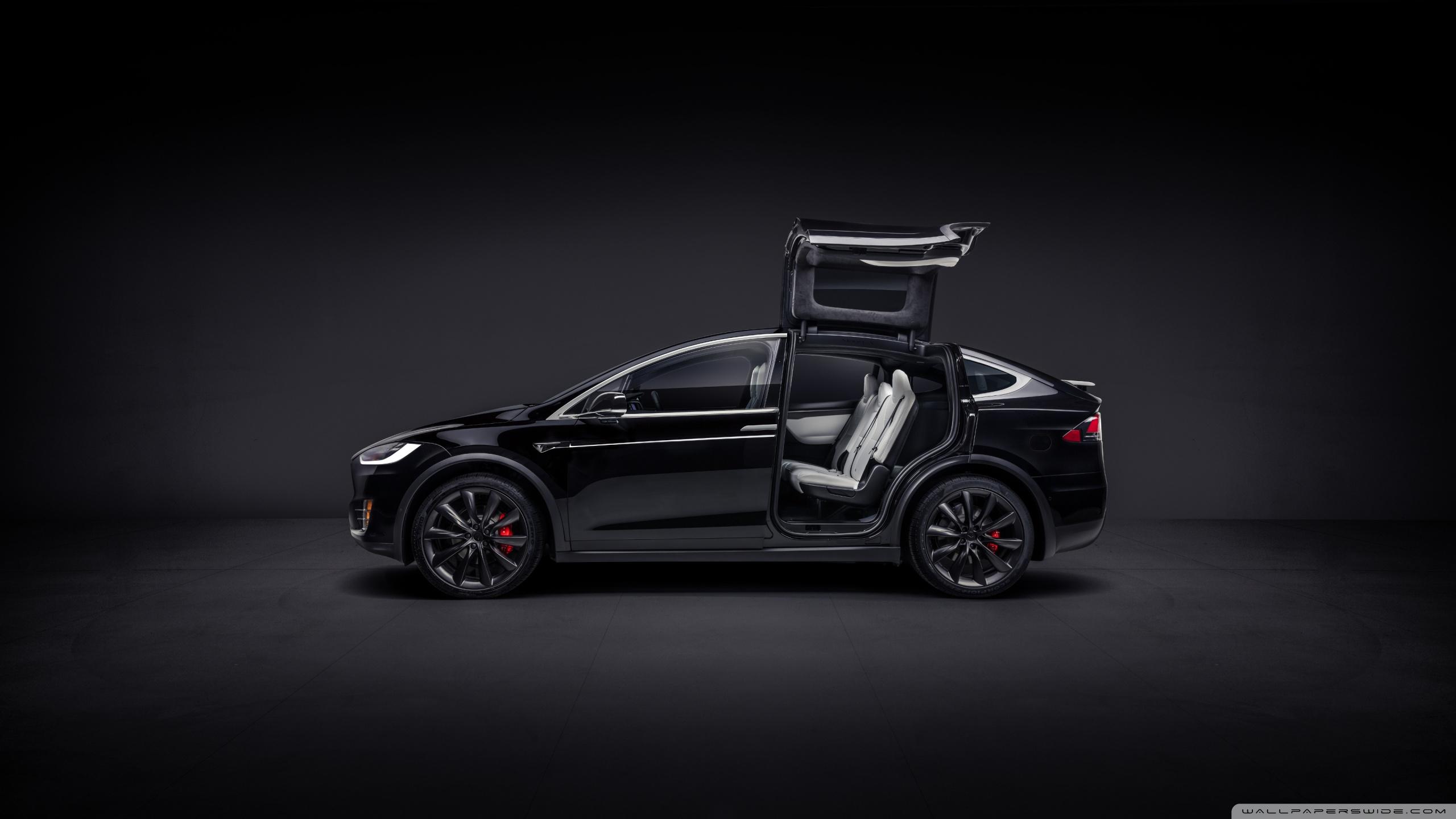2560x1440 Tesla Model X Black Electric Car Profile Ultra HD Desktop Background Wallpaper for : Widescreen & UltraWide Desktop & Laptop : Multi Display, Dual & Triple Monitor : Tablet
