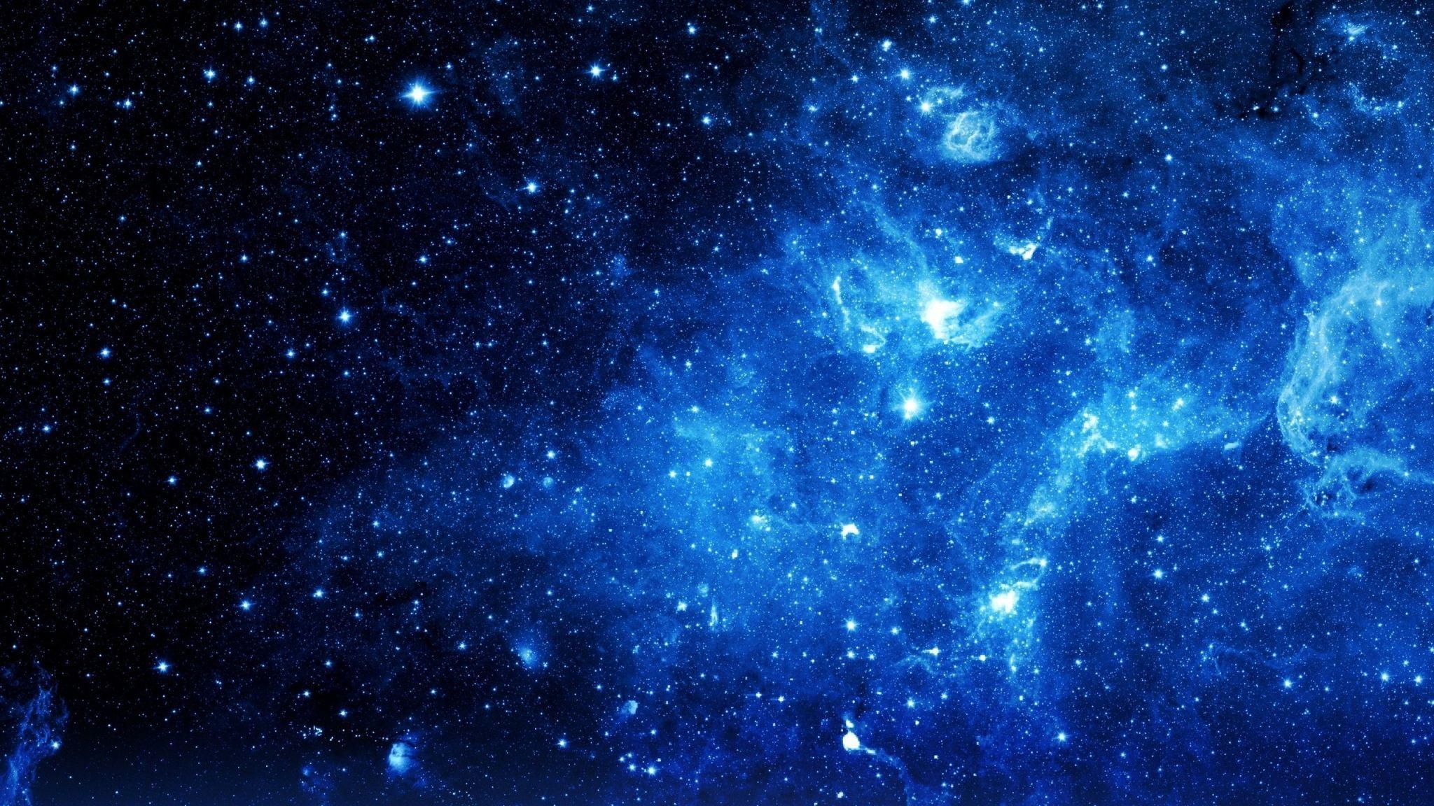 2048x1152 Blue Galaxy wallpaper in 2048x1152 resolution 4K of Wallpaper for Andriod