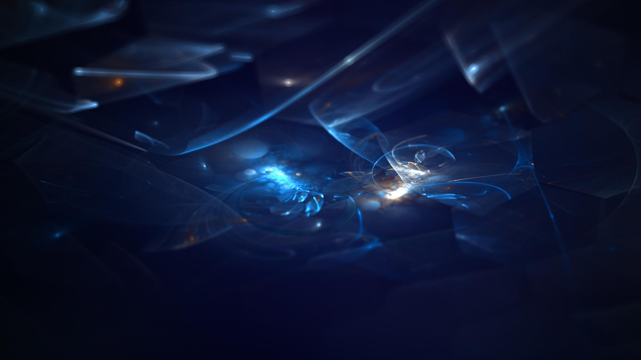 2048x1152 Download 2048x1152 wallpaper pattern, blur, blue glow, abstraction, dual wide, widescreen, 2048x1152 HD image, background, 22832