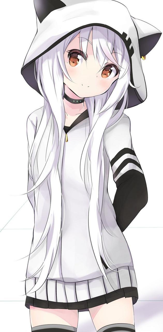 630x1280 Anime cat girl wallpaper