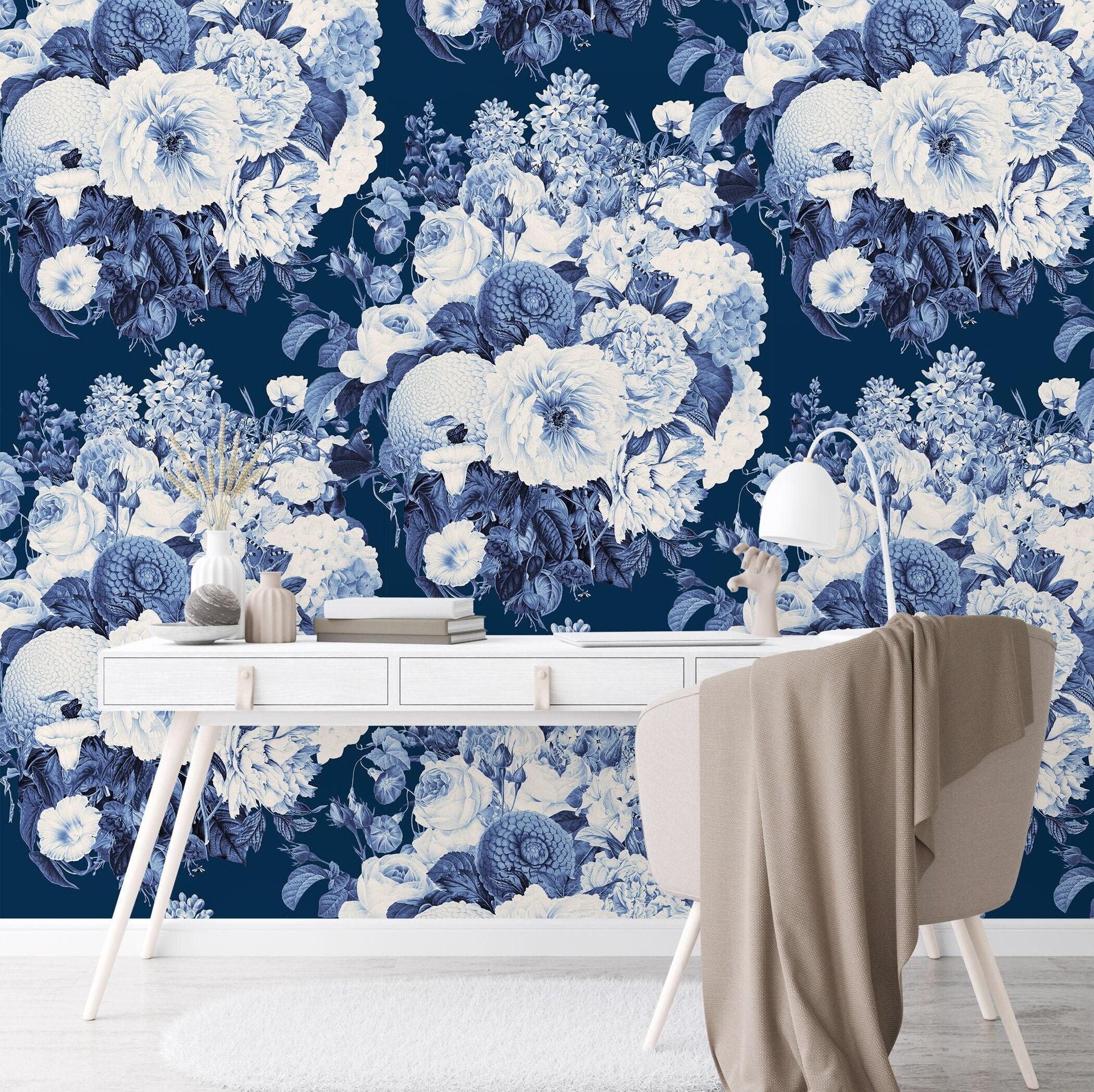 Navy Blue Floral Wallpapers - Top Free Navy Blue Floral Backgrounds