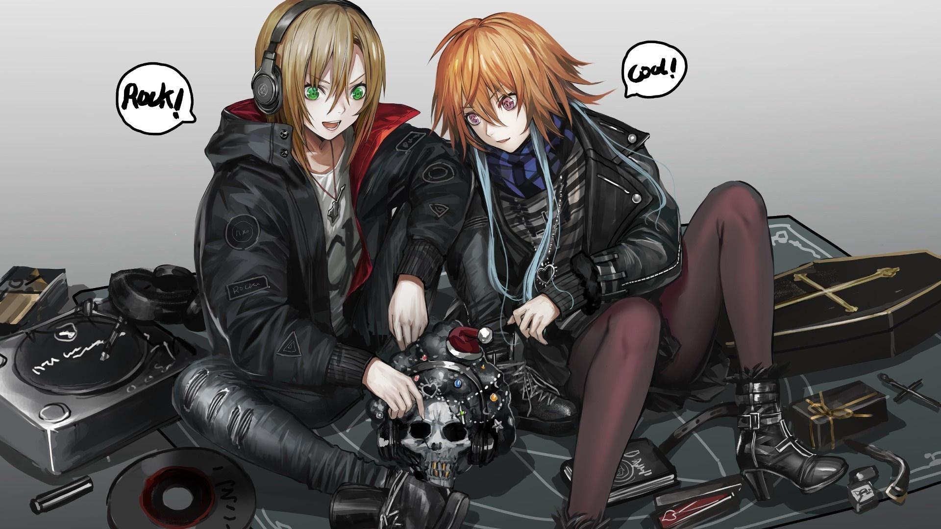 1920x1080 Desktop Wallpaper Dj, Anime Girls, Music, Original, HD Image, Picture, Background, B1018a