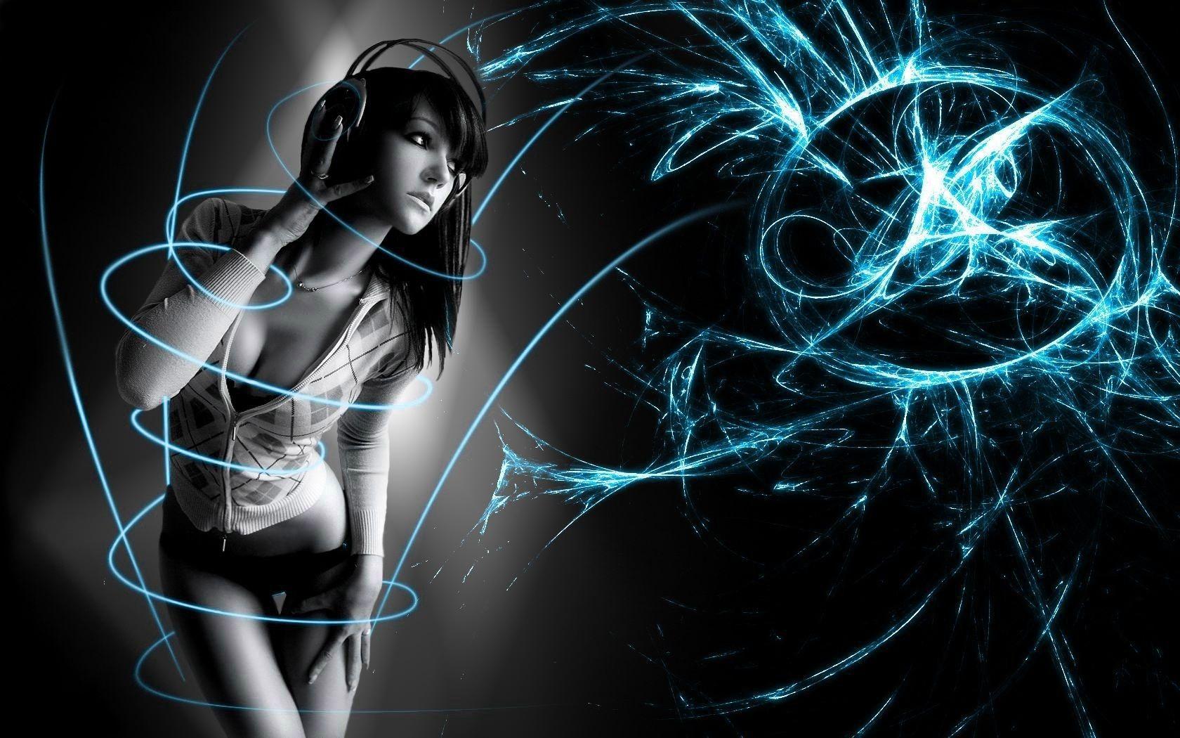 1680x1050 DJ Girl Wallpaper