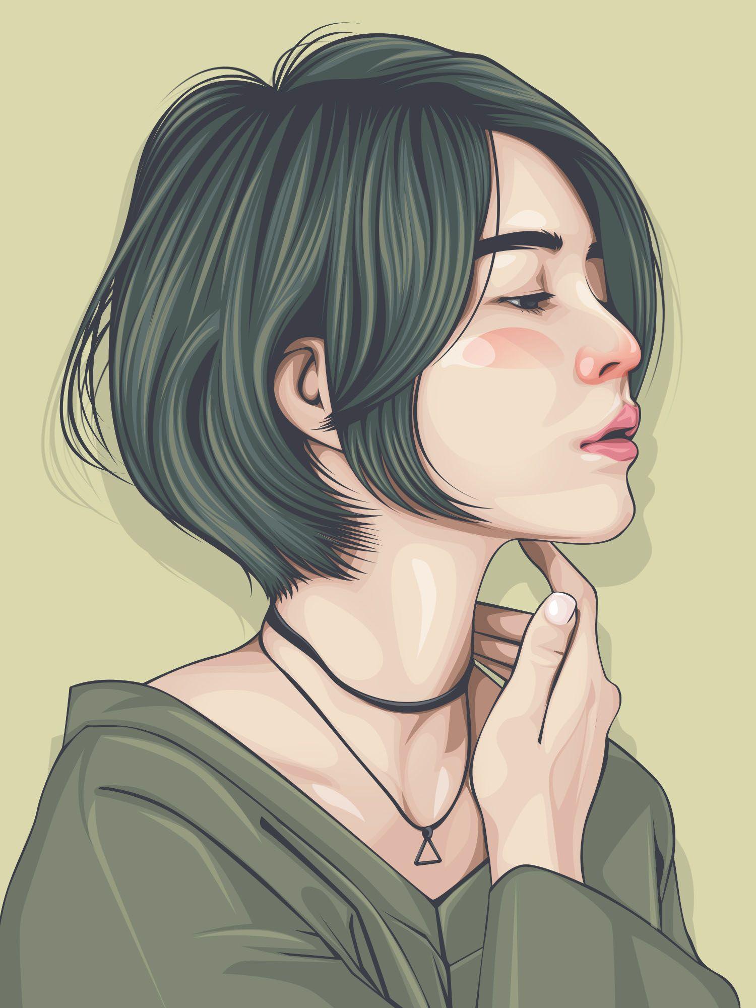 1500x2000 shorthairaddict. Vector portrait illustration, Vector art illustration, Vector portrait
