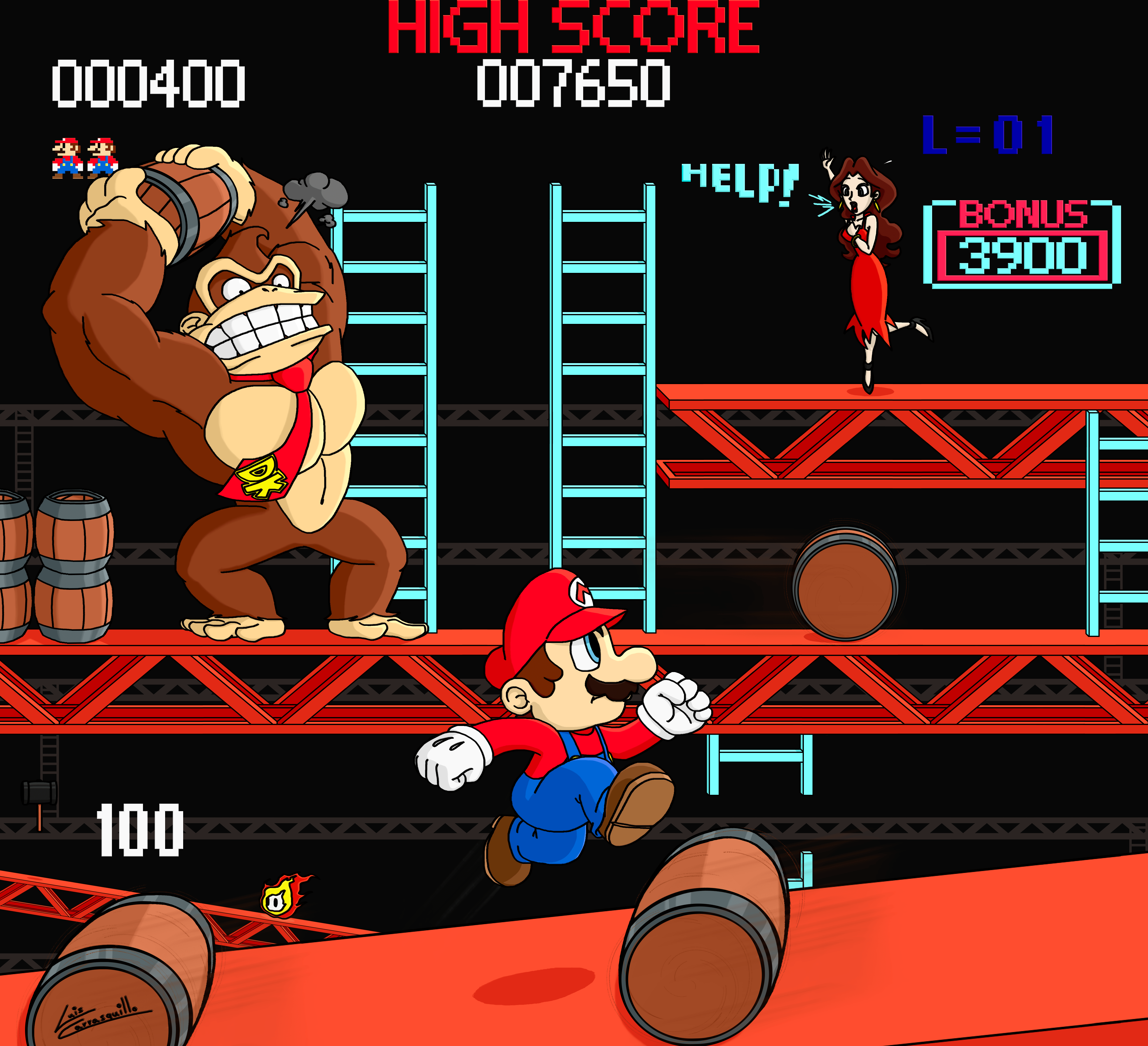 4770x4347 Donkey Kong Arcade. Donkey kong, Donkey kong games, Video game music