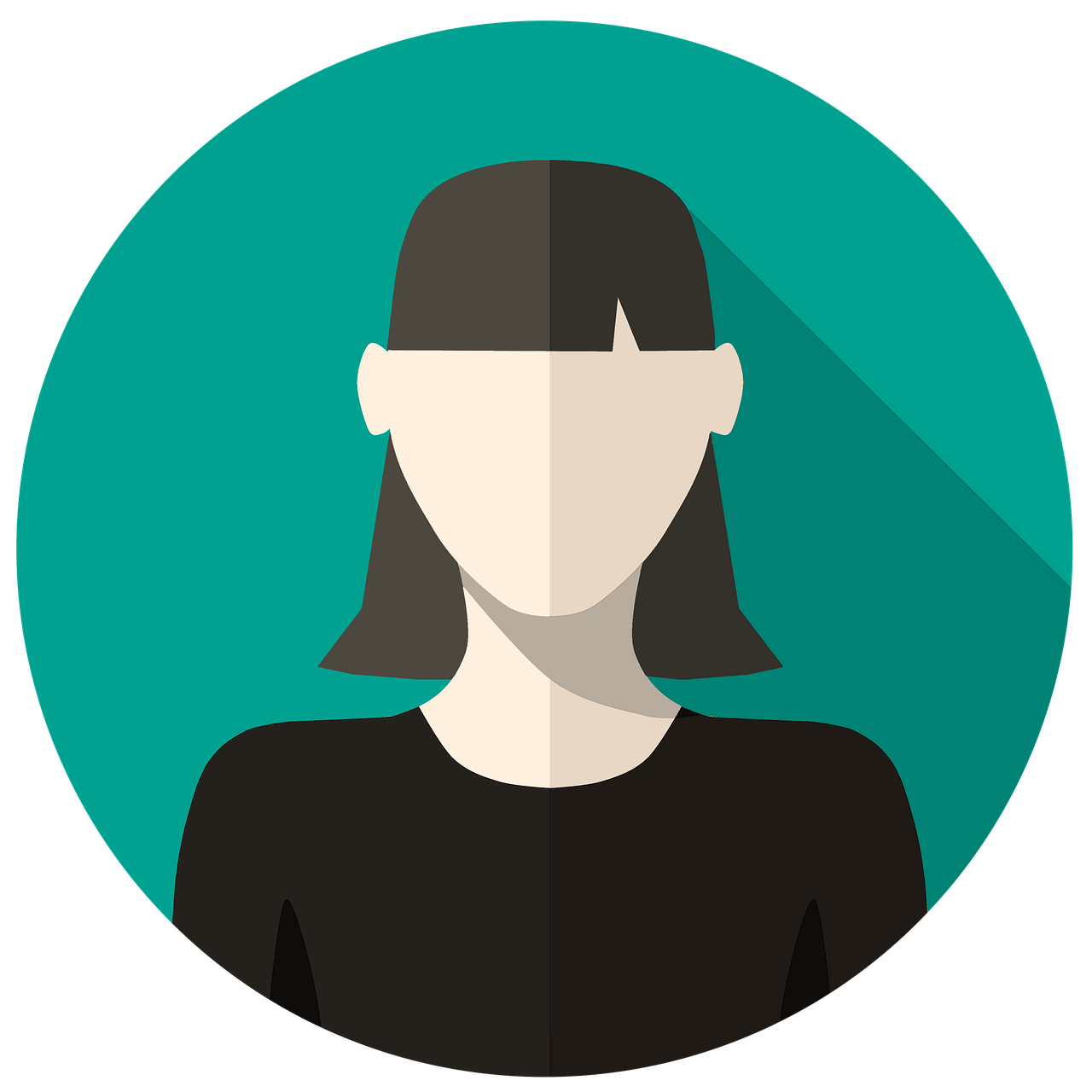 1280x1280 Icon Girl Vector Art
