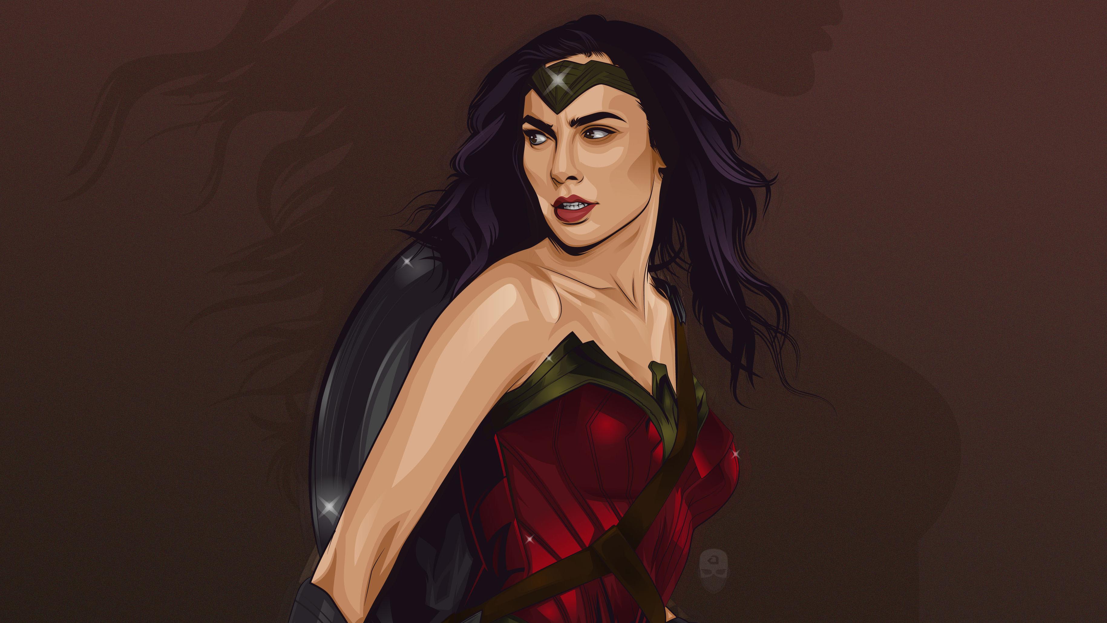 3659x2058 Wonder Woman Vector Art 1366x768 Resolution HD 4k Wallpaper, Image, Background, Photo and Picture