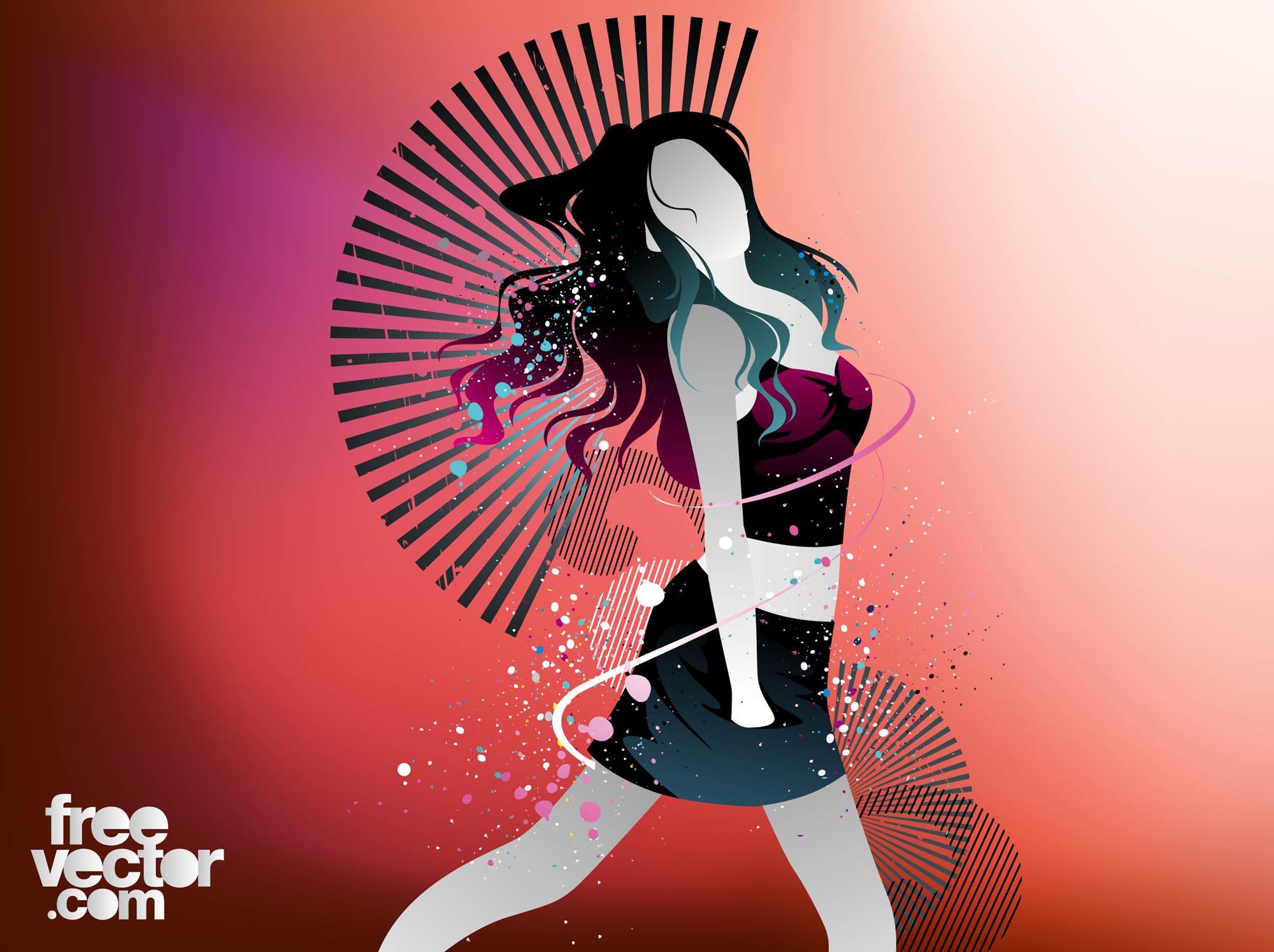2000x1495 Cool Girl Vector Vector Art & Graphics