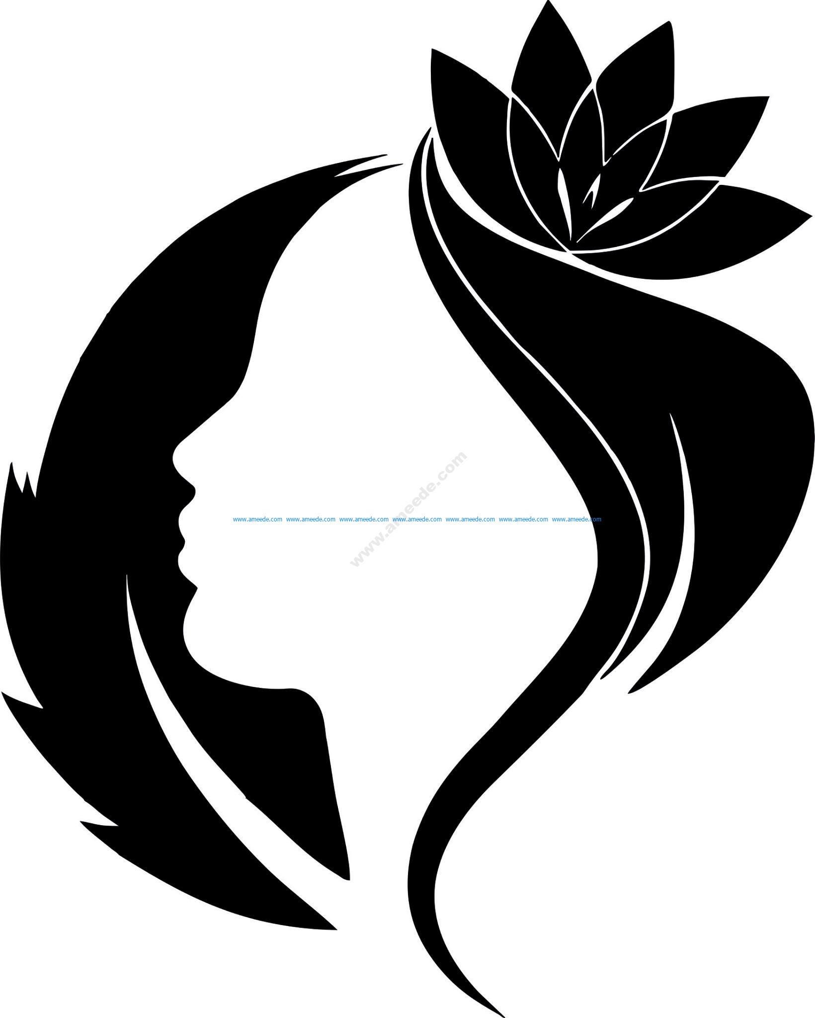 1640x2048 Spring Woman Vector Art