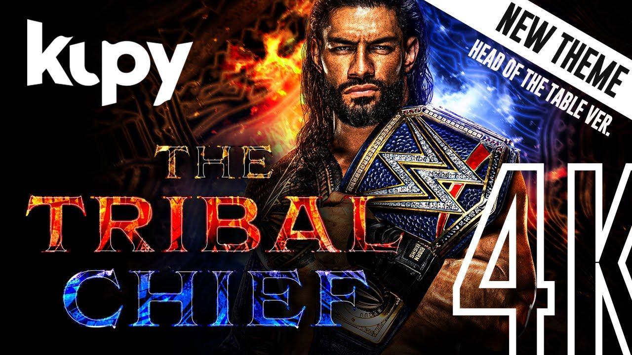 1280x720 KUPY] [4K] Roman Reigns The Tribal Chief wallpaper design + NEW Head of the Table 2021 theme!