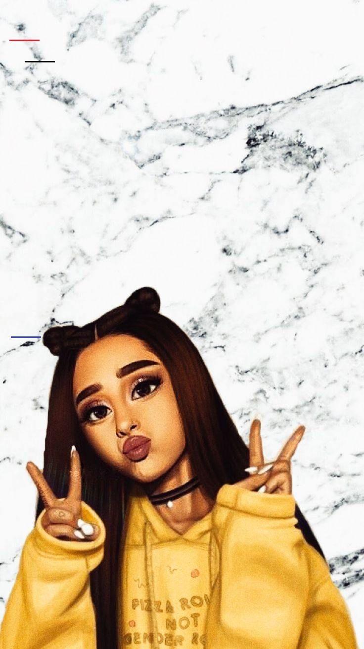 Ariana Grande Clipart Cute  Ariana Grande Anime Girl PNG Image   Transparent PNG Free Download on SeekPNG