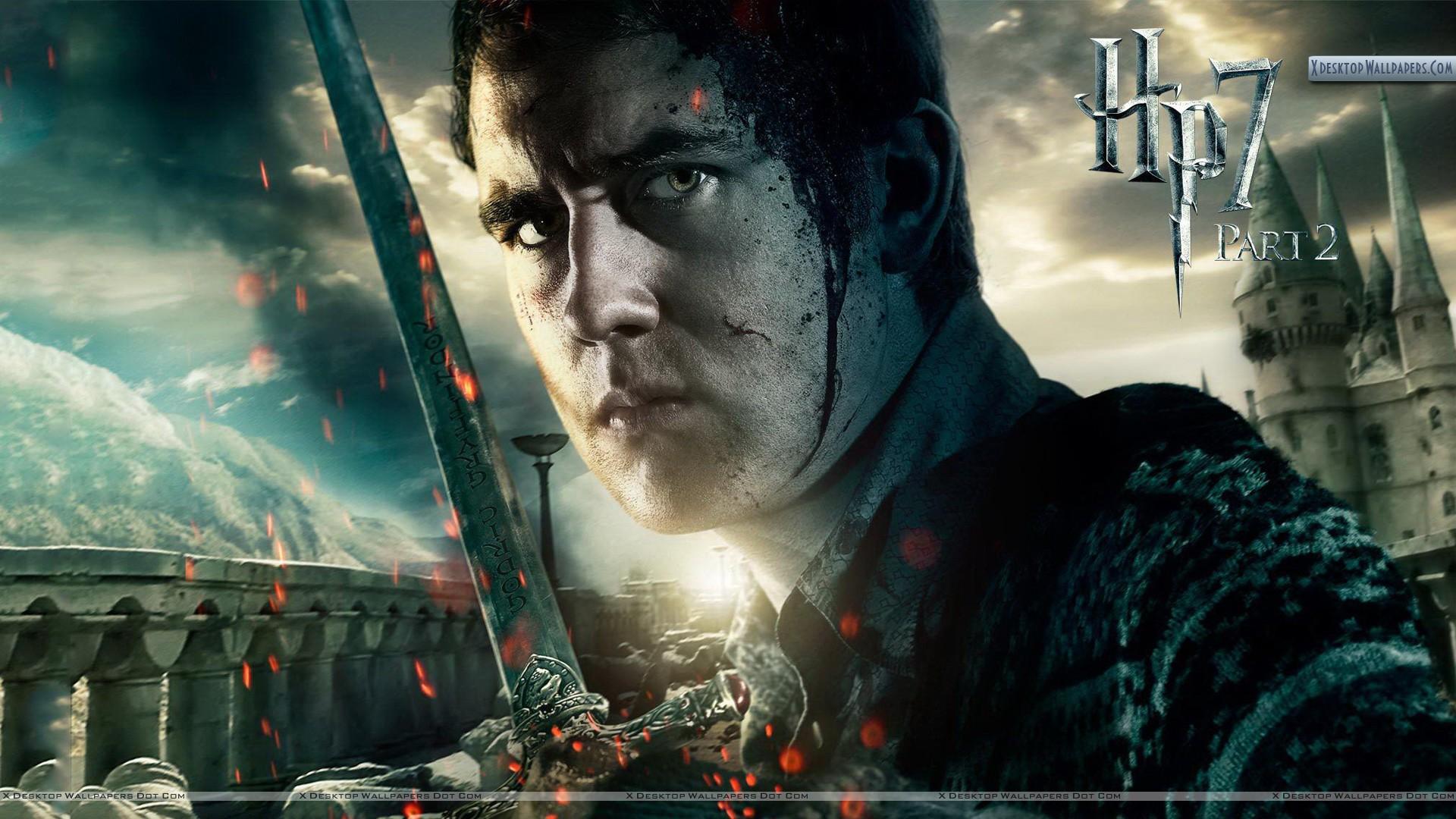 1920x1080 Matthew Lewis Face Closeup In Harry Potter And The Deathly Hallows Part 2 Wallpaper