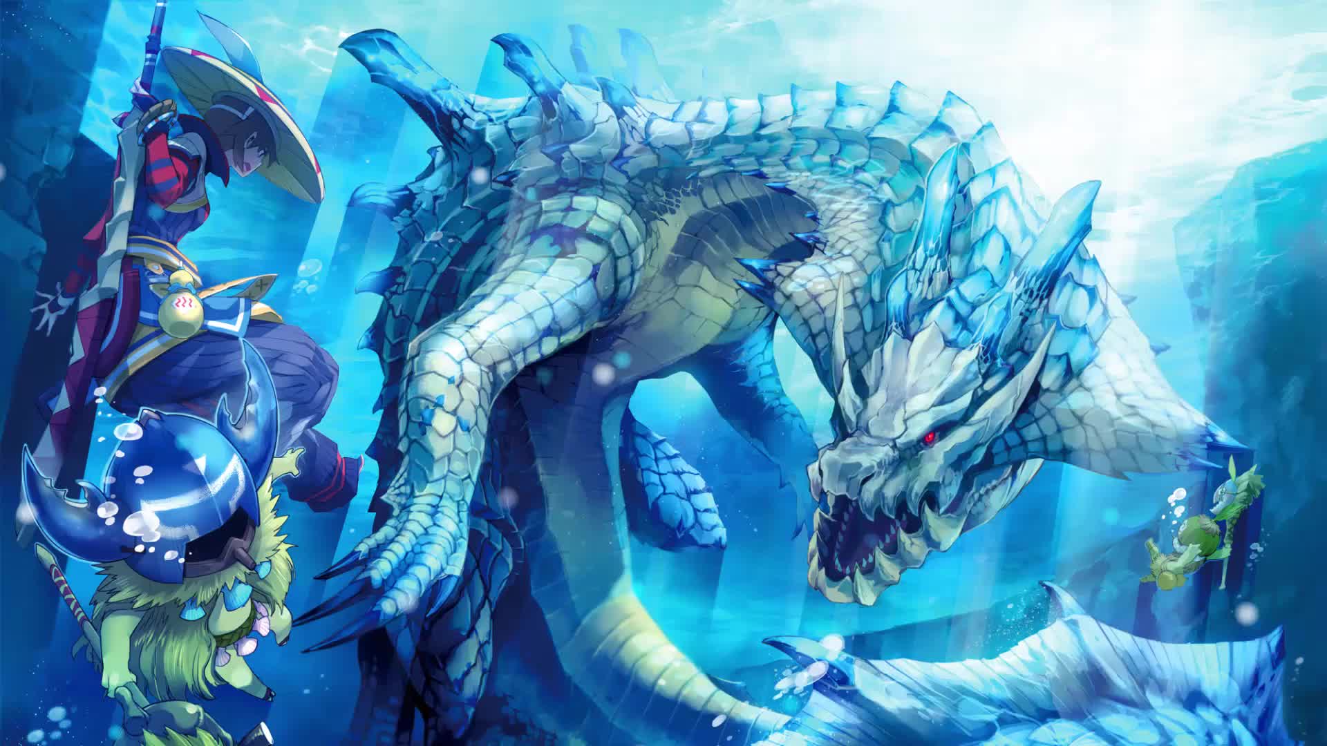 1920x1080 Monster Hunter Blue Dragon Live Wallpaper Desktop Wallpaper