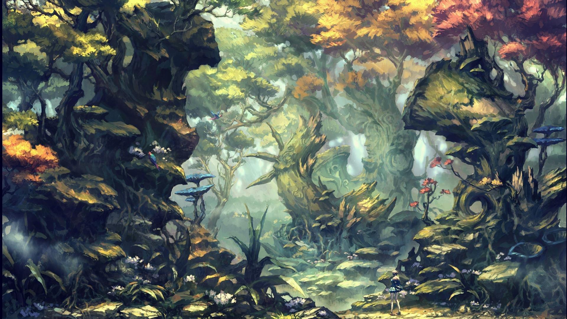 1920x1080 Best Fantasy Forest Wallpaper Id Resolution Fantasy Forest