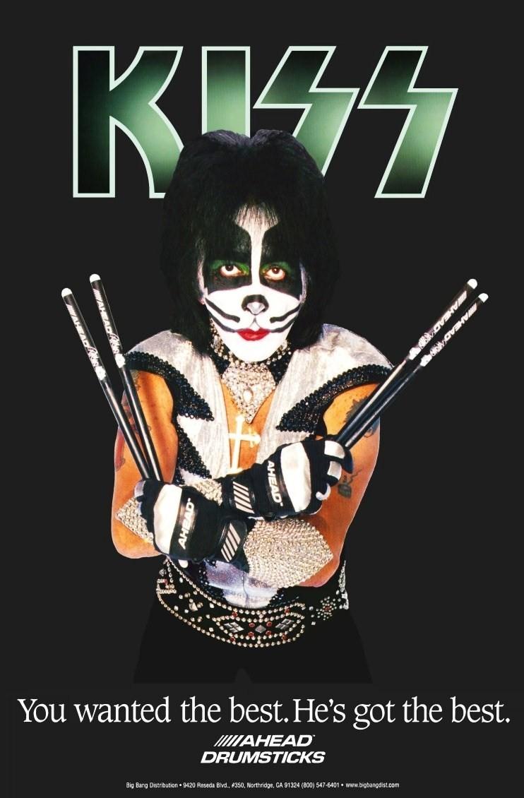 742x1130 Kiss Peter Criss Ahead Drumsticks 20 X 30 and 50 similar items