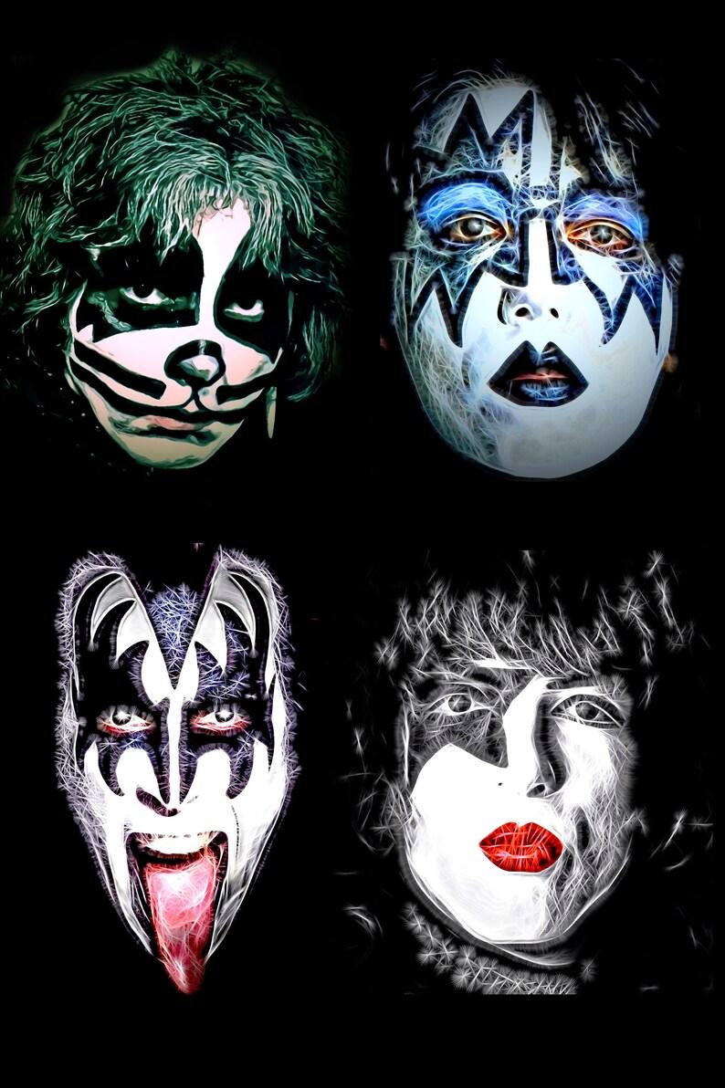794x1192 KI\u03Df\u03Df Nation Gene Simmons, Ace Frehley, Paul Stanley & Peter Criss Original Signed CGI Digital Artwork Print Digital Art & Collectibles hedoarchitects.pl