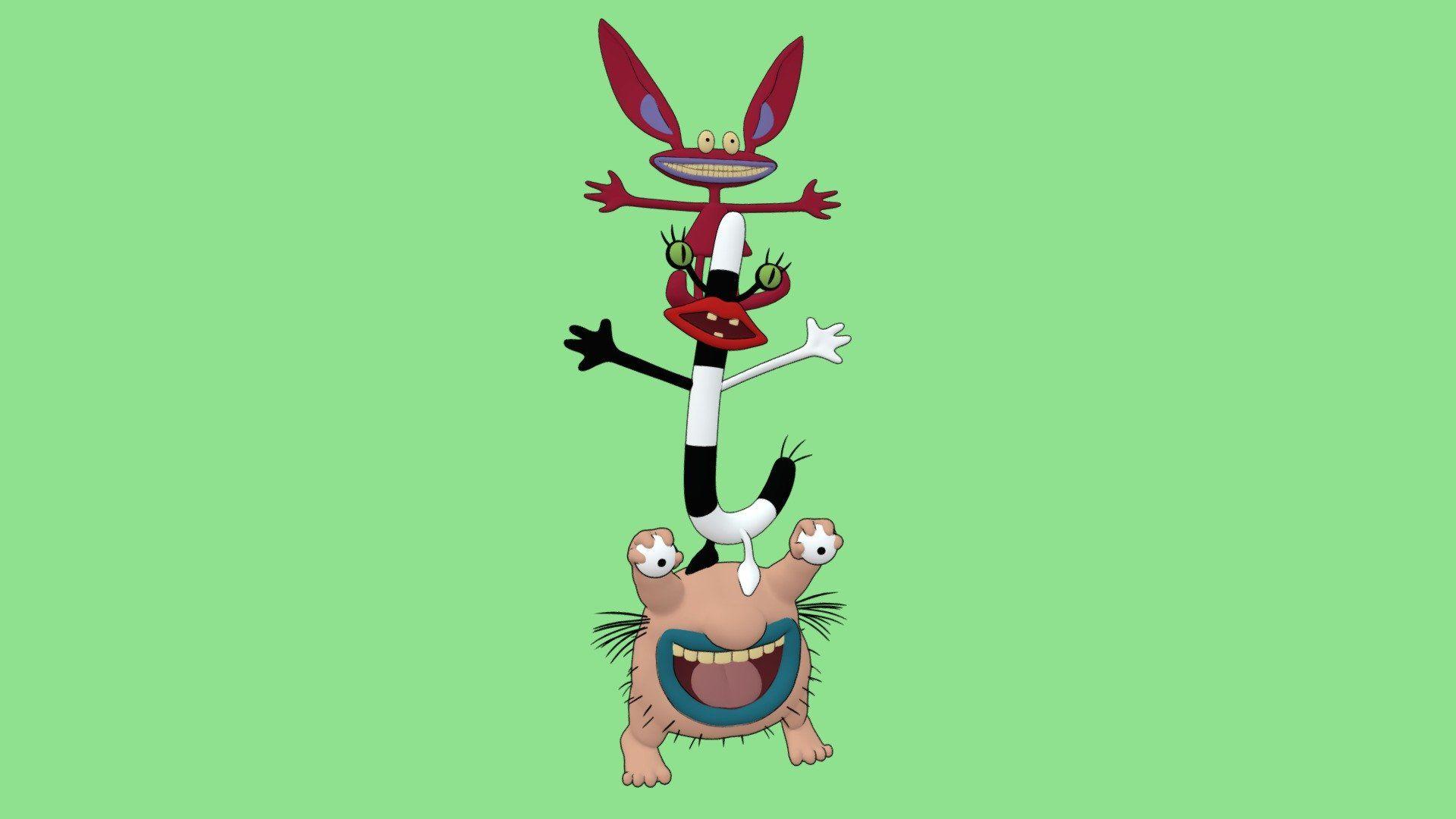 1920x1080 Aaahh!!! Real Monsters by stoofnie. Real monsters, Nickelodeon cartoons, Monster