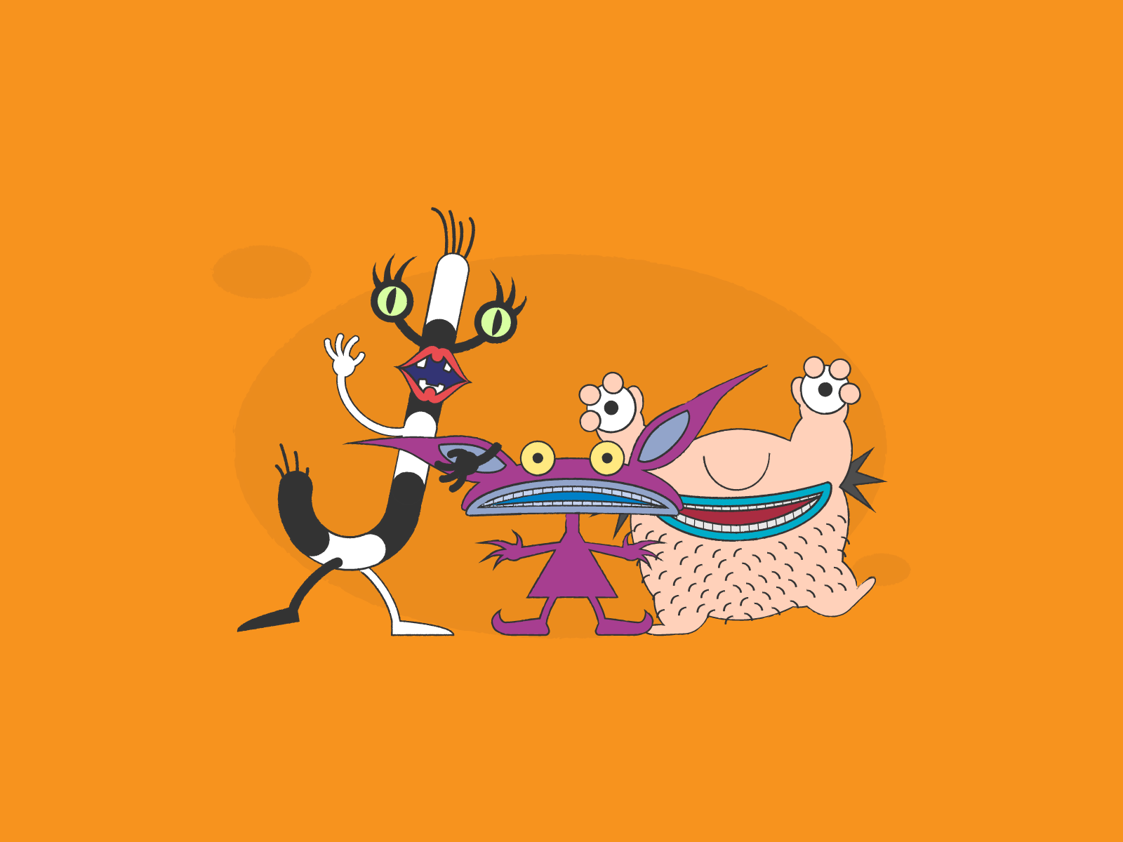 1600x1200 Aaahh!!! Real Monsters! by Brian Houtz on Dribbble