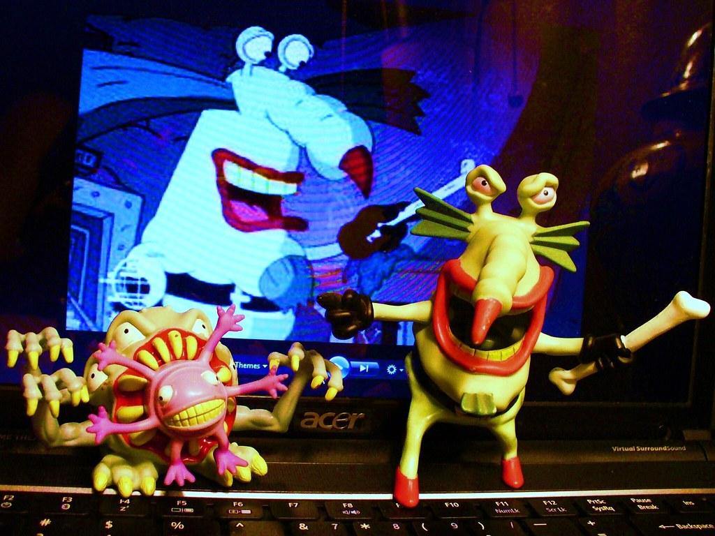 1024x768 Aaahh!!! Real Monsters. The Gromble got a kick out of seein