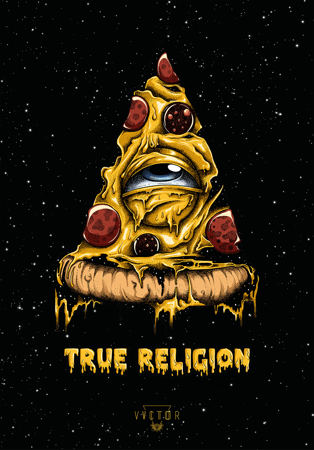 1200x1719 True Religion Illuminati. PIZZA. Religion, Art
