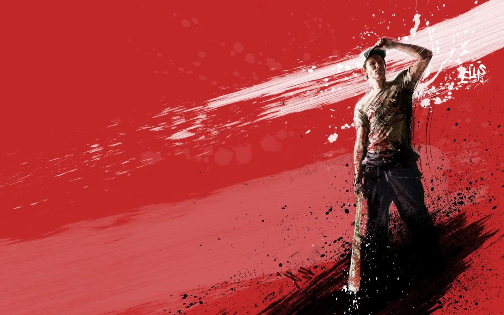 1728x1080 Nick With Baseball Bat 4 Dead 2 Wallpaper