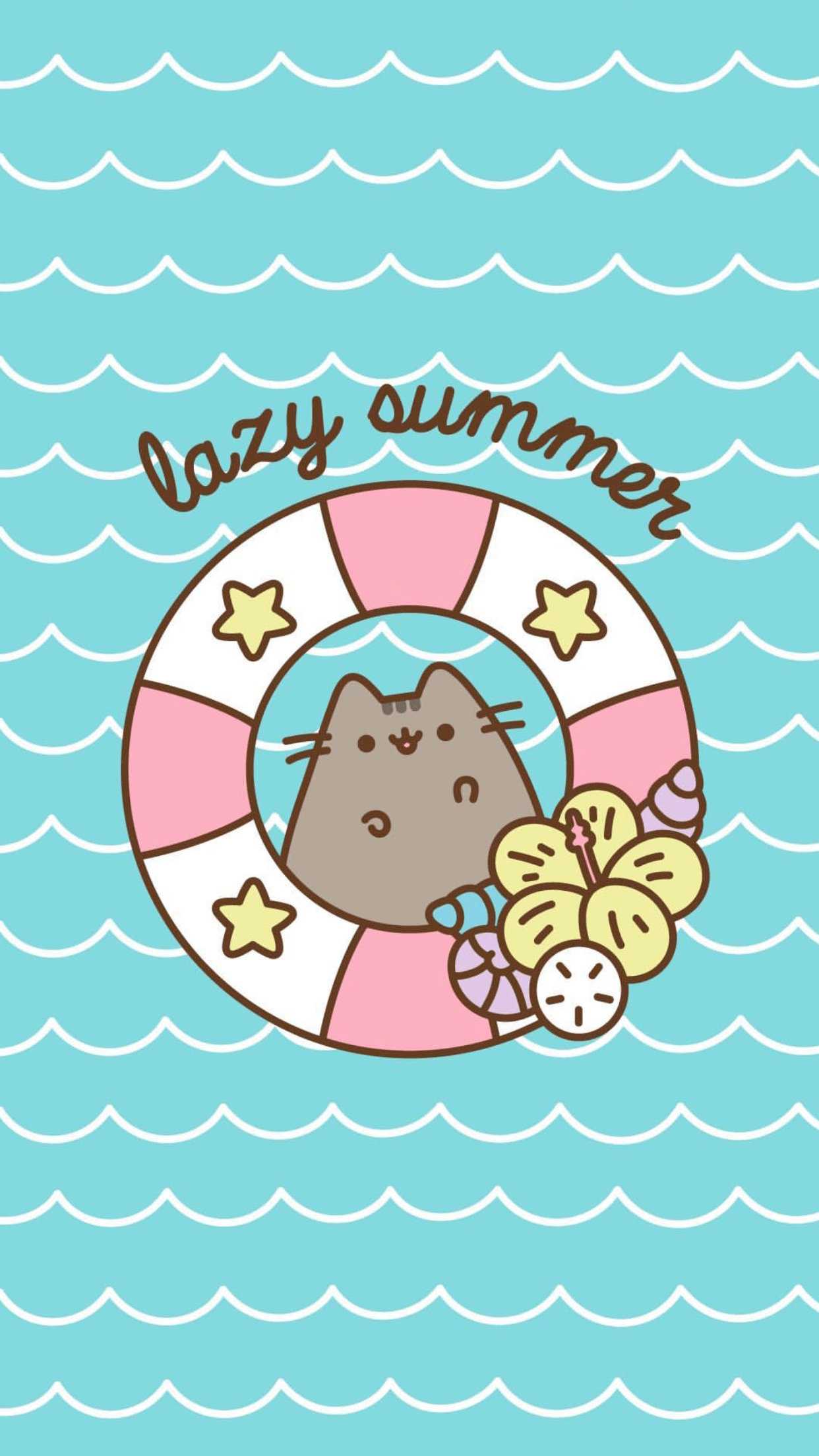 1242x2208 Pusheen Wallpaper