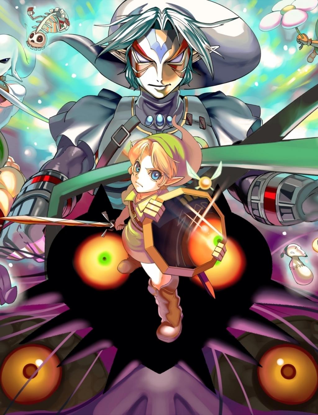 1024x1334 Wallpaper Majora, Link, Fierce Deity, Zelda No Dentetsu, Kafei:1920x1080