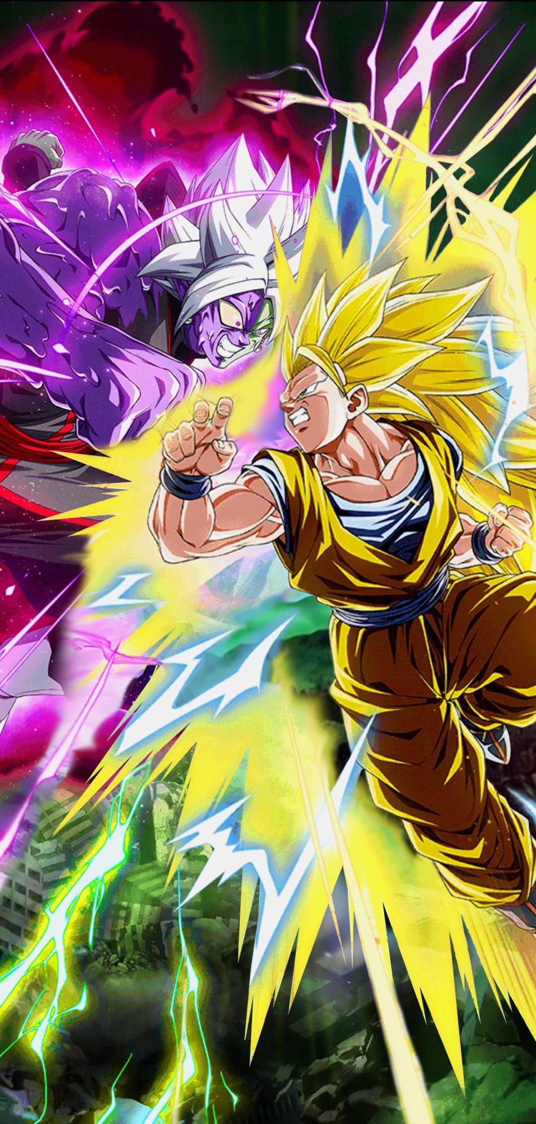 1080x2263 I replaced the Super Saiyan 3 Goku from the Kid Buu Wallpaper with the Blue Vegito from the Zamasu Wallpaper