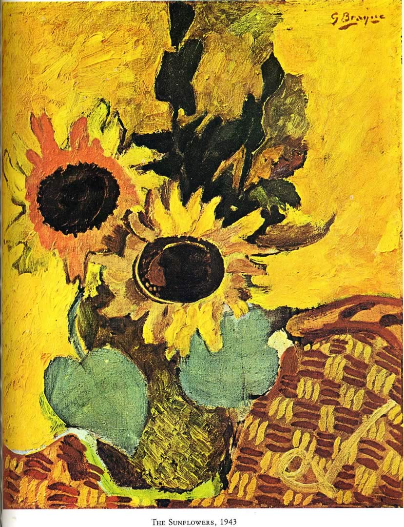 829x1080 Sunflowers Braque Wallpaper Image