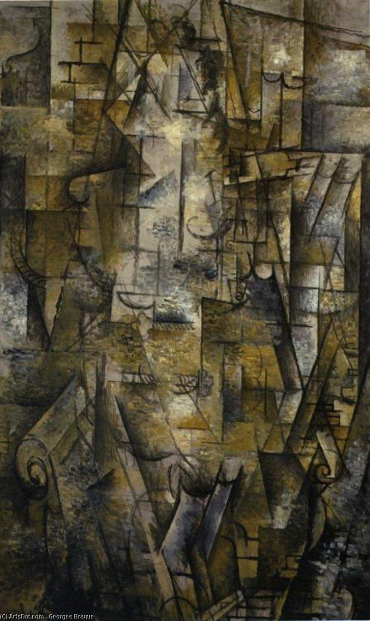 755x1266 Woman Reading Braque. Wikioo.org Encyclopedia of Fine Arts