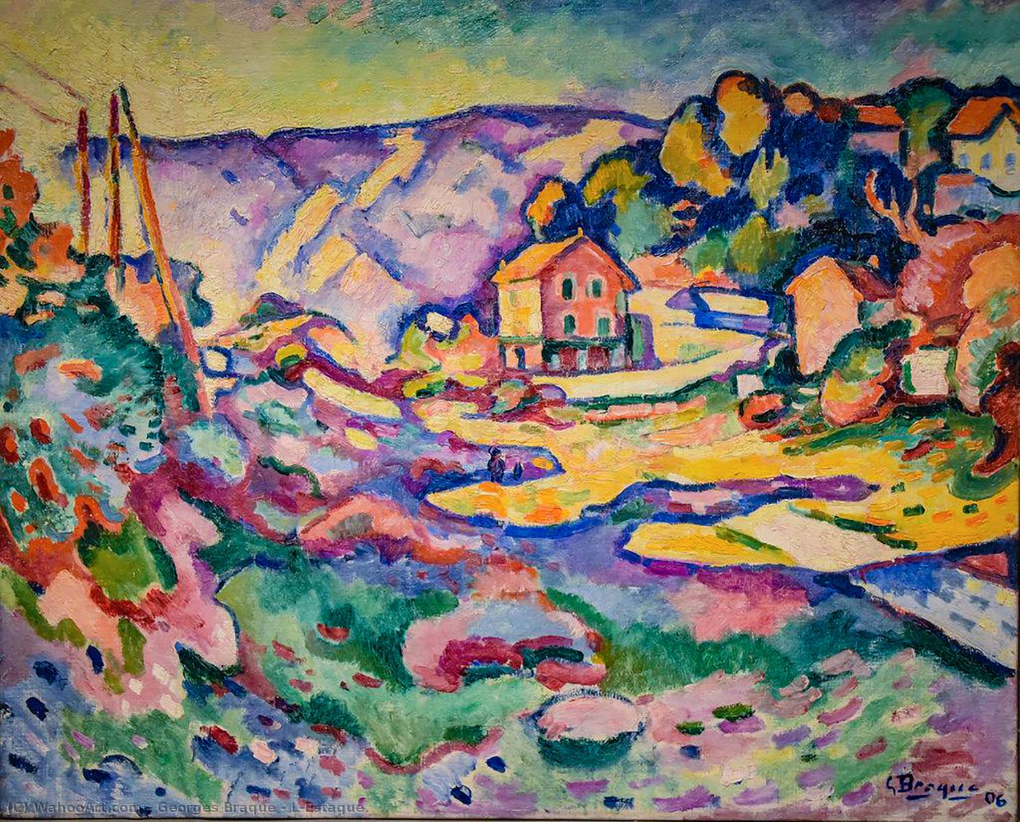 1489x1200 L'Estaque By Georges Braque. Paintings Reproductions. Most Famous