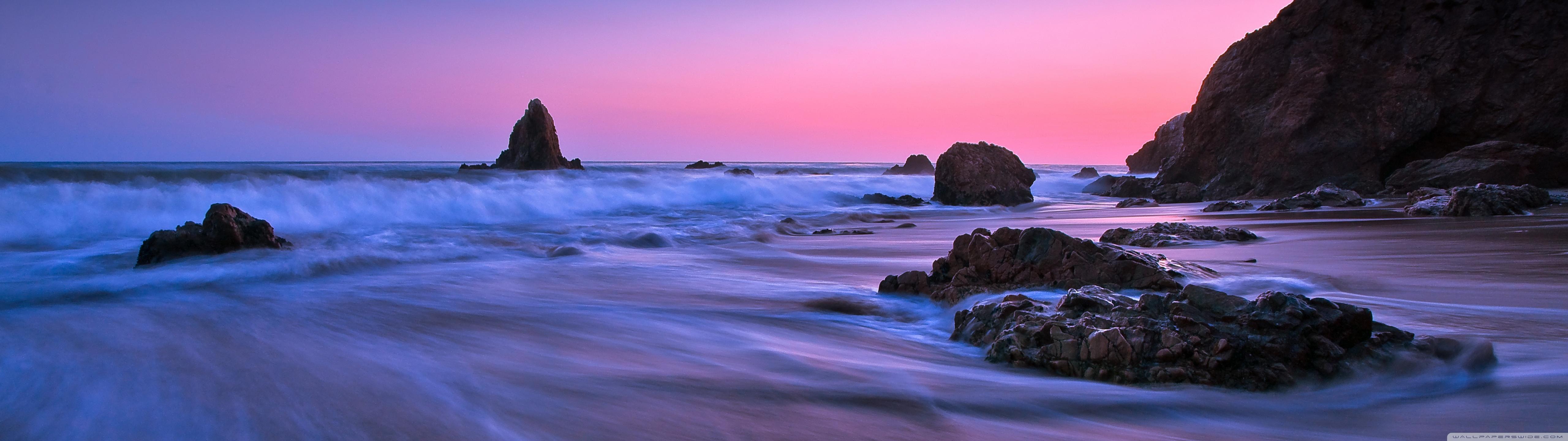 5120x1440 Purple Sunset Light Ultra HD Desktop Background Wallpaper for : Multi Display, Dual Monitor : Tablet