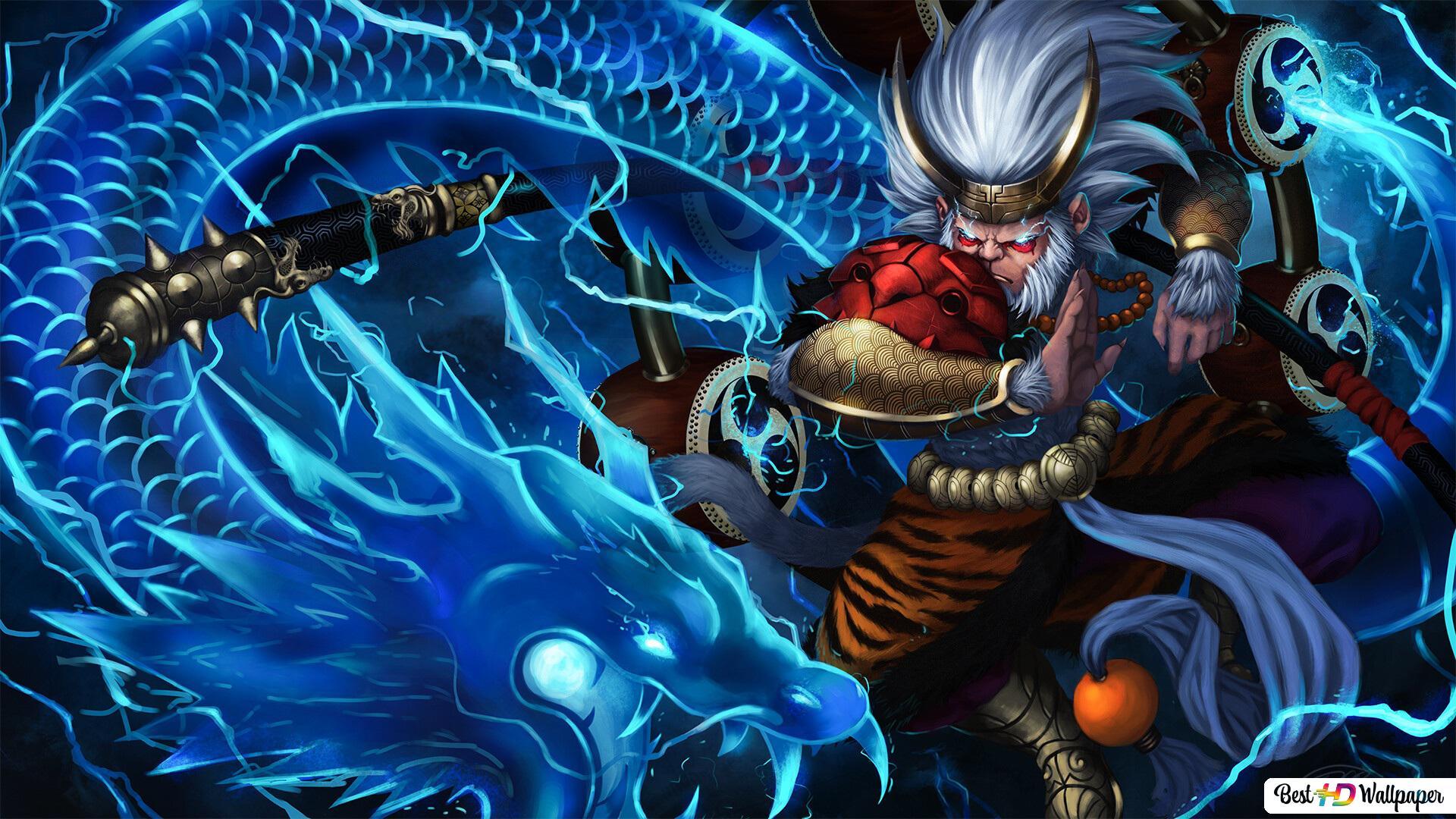 1920x1080 Thunder God Wukong of Legends (LOL) HD wallpaper download
