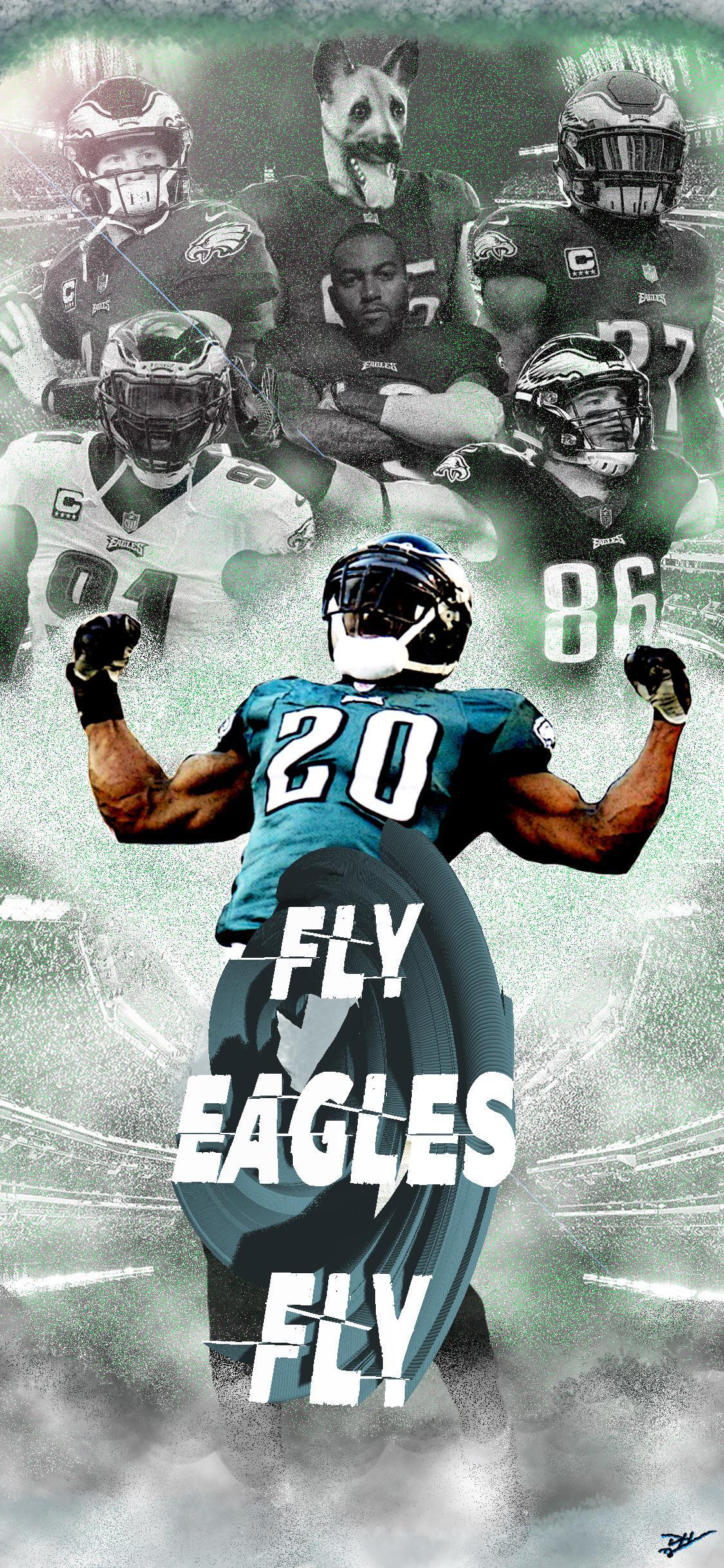 1125x2436 Spent some time today working on this wallpaper (iPhone X dimensions) since I'm too excited for tomorrow! Hope yall like it. GO BIRDS!!!